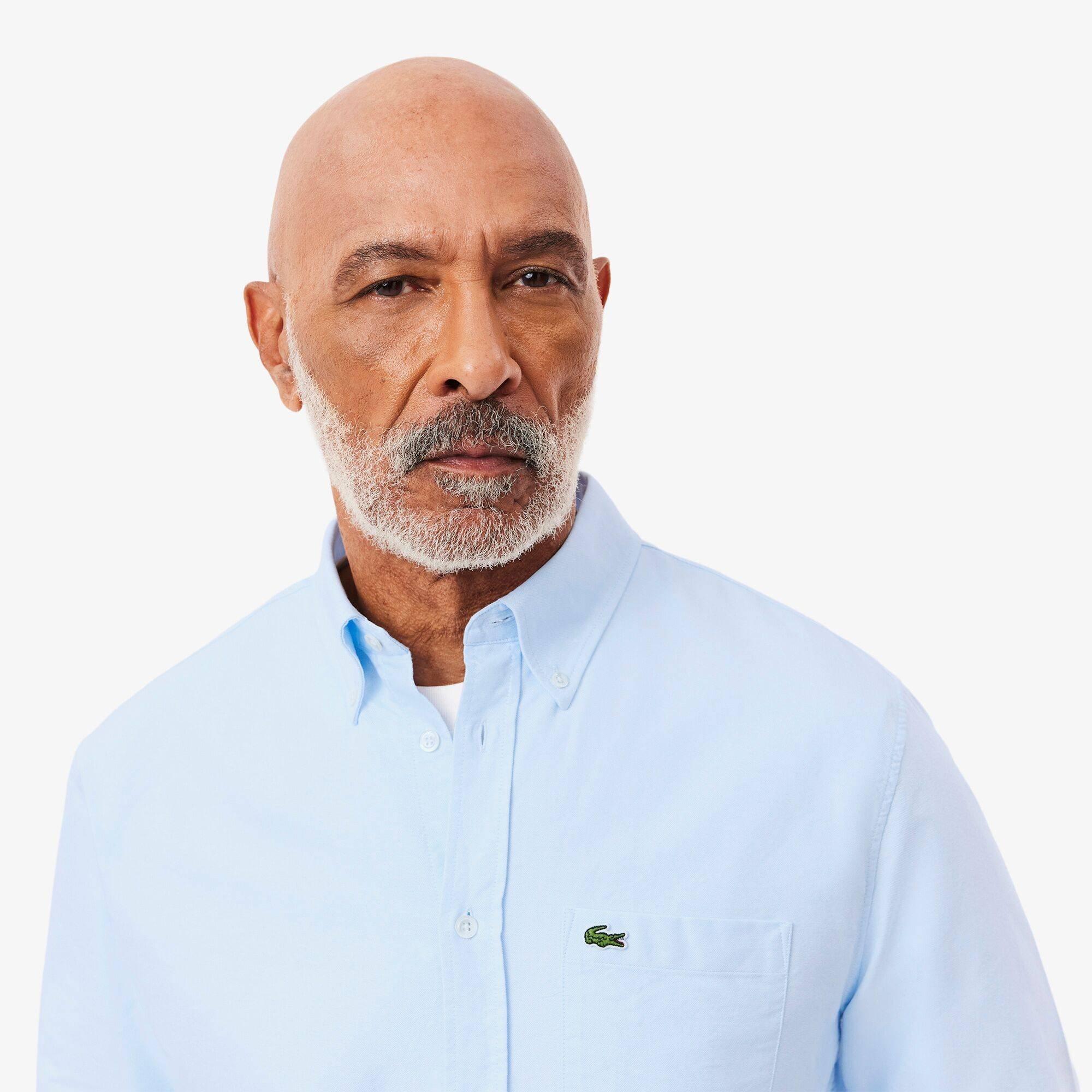 Blue F6Z - Lacoste - Button Down Oxford Shirt - 4