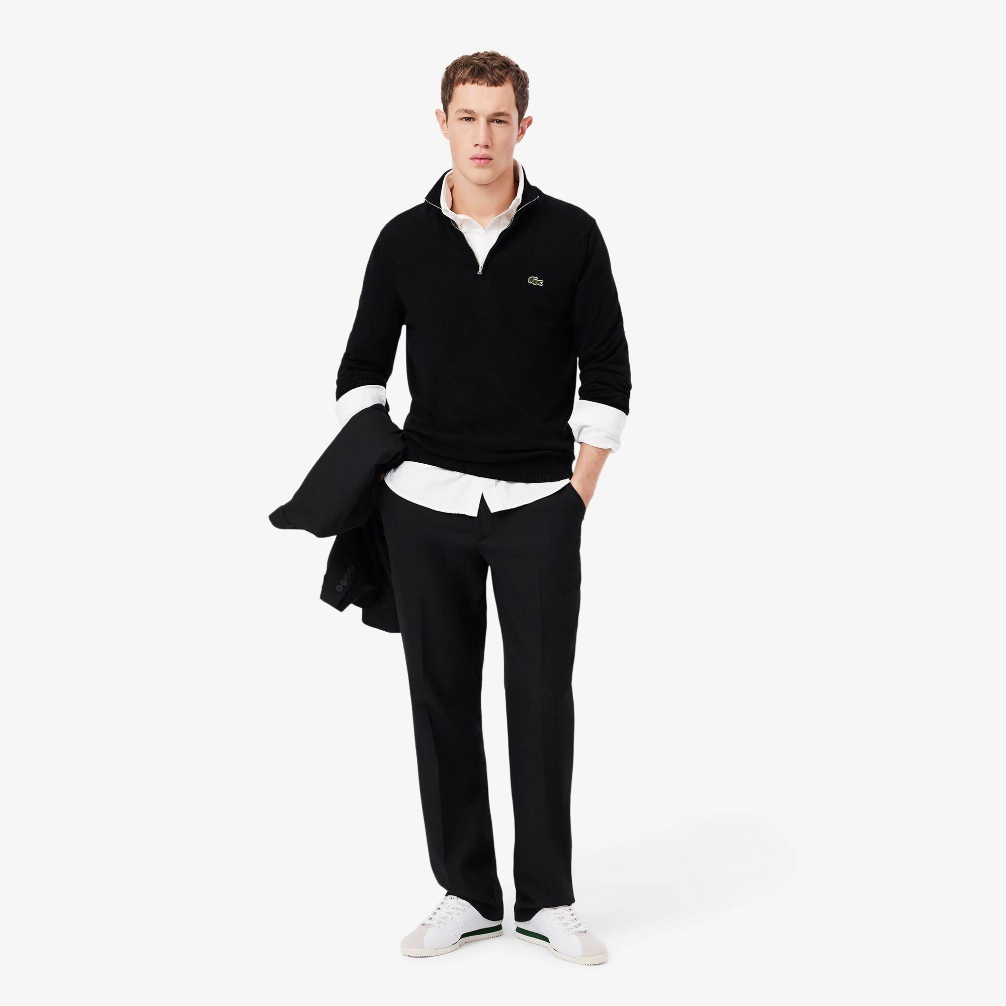 White 001 - Lacoste - Button Down Oxford Shirt - 4