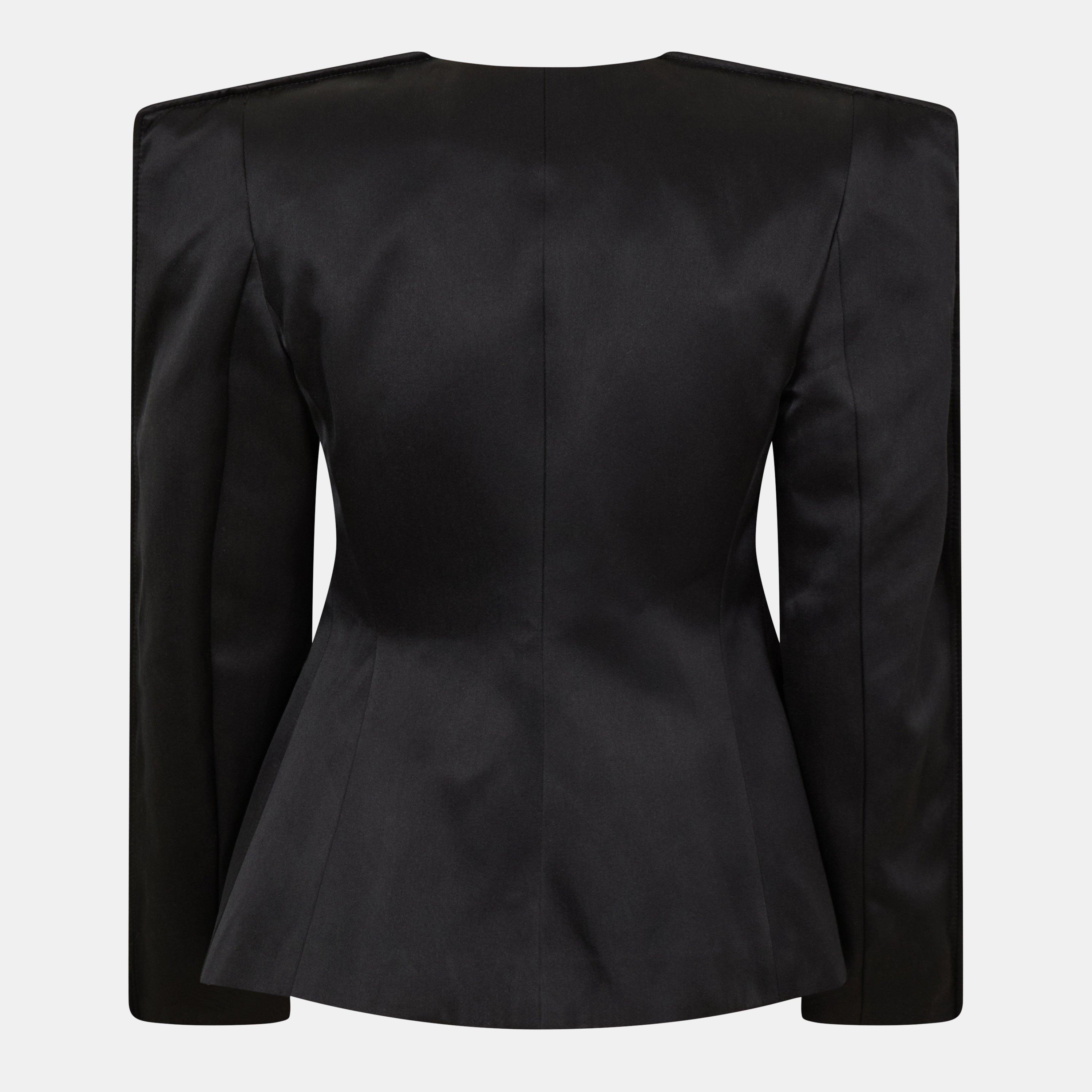 Black - Gucci - Women's  Structured Blazer - 2