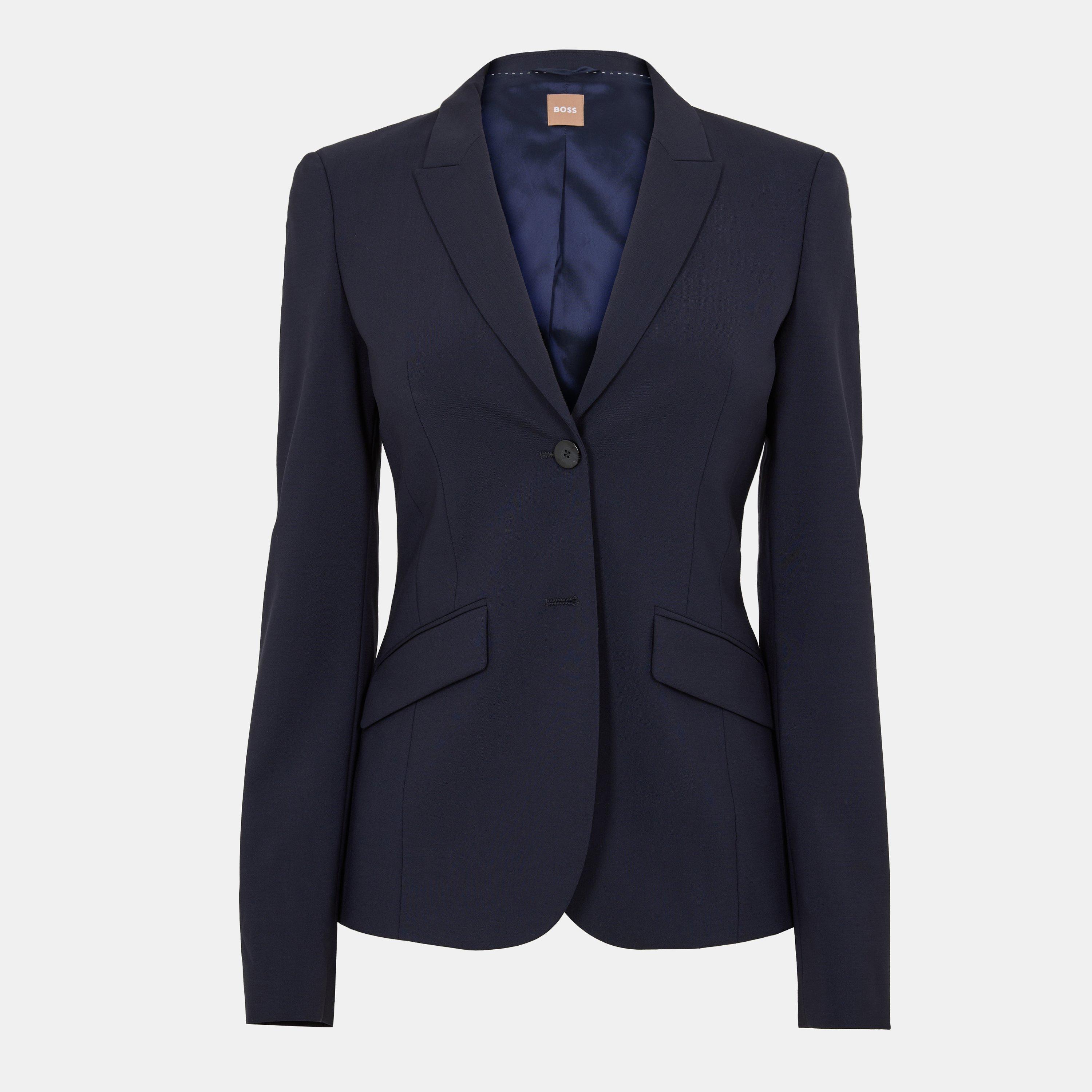 Boss Women's Julea Blazer - Open Blue - 4 (XXS)