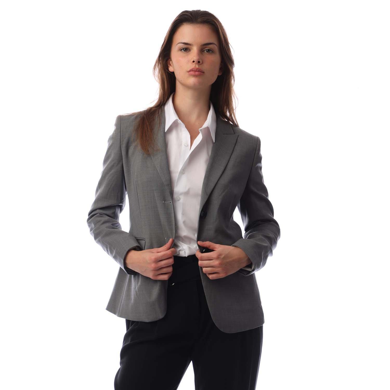 Boss Women's Juleah Blazer - Silver - Size 16 (XXL)