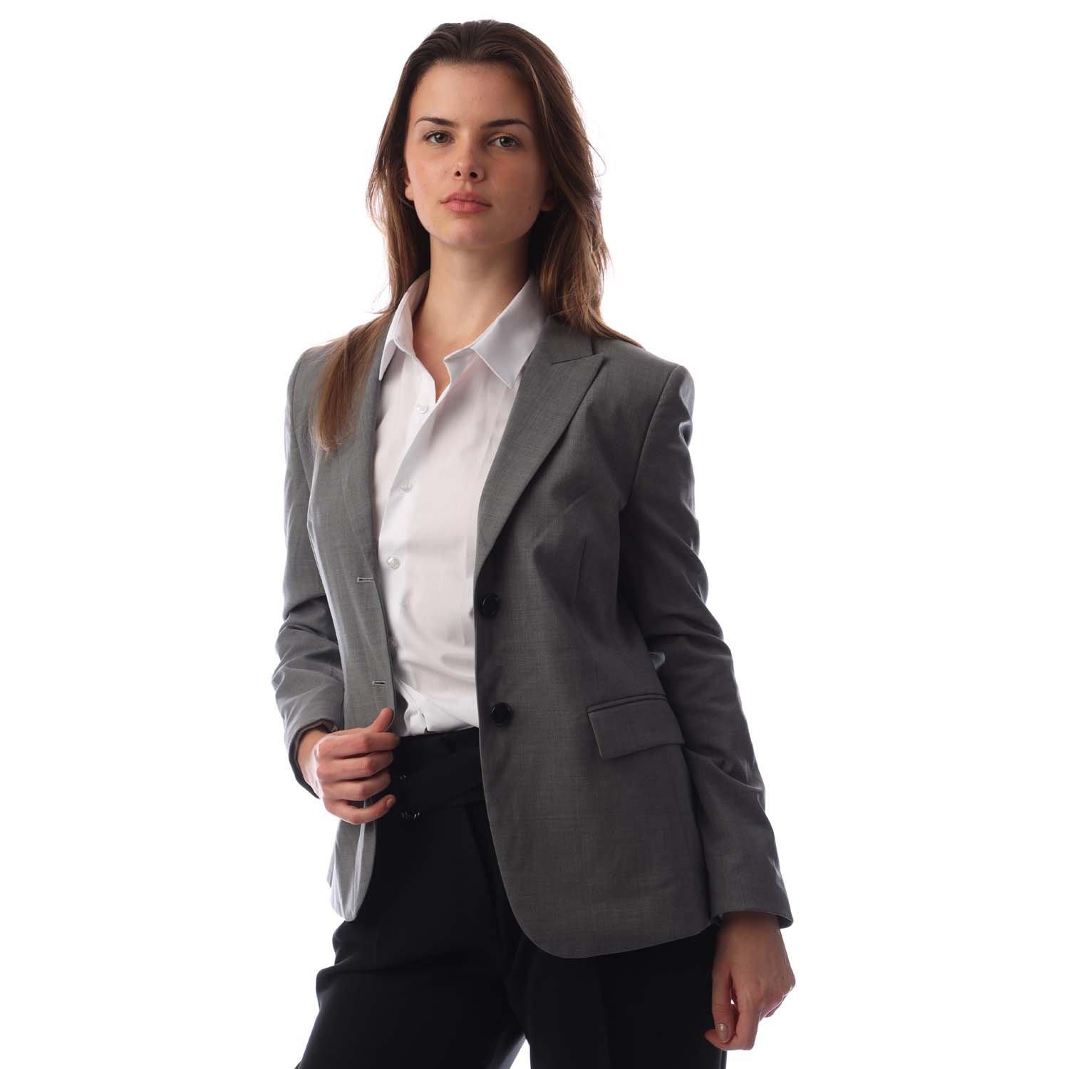 Silver - Boss - Women's Juleah Blazer - 2