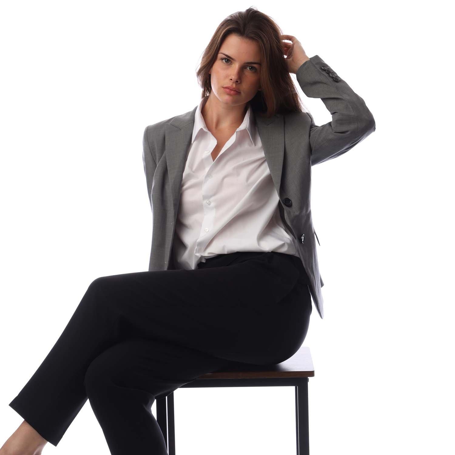 Silver - Boss - Women's Juleah Blazer - 4