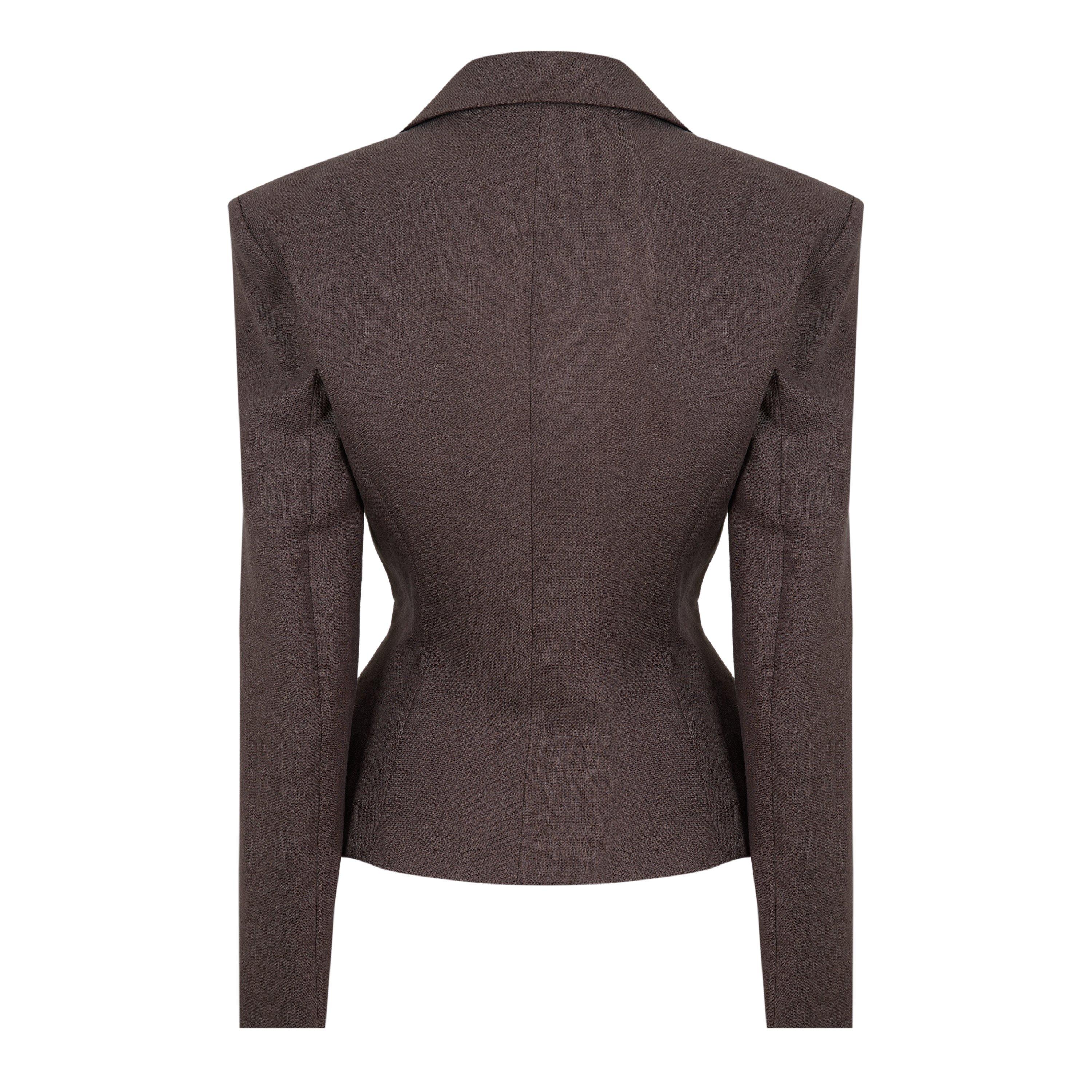 Brown - Magda Butrym - Women's Blazer 01 - 2