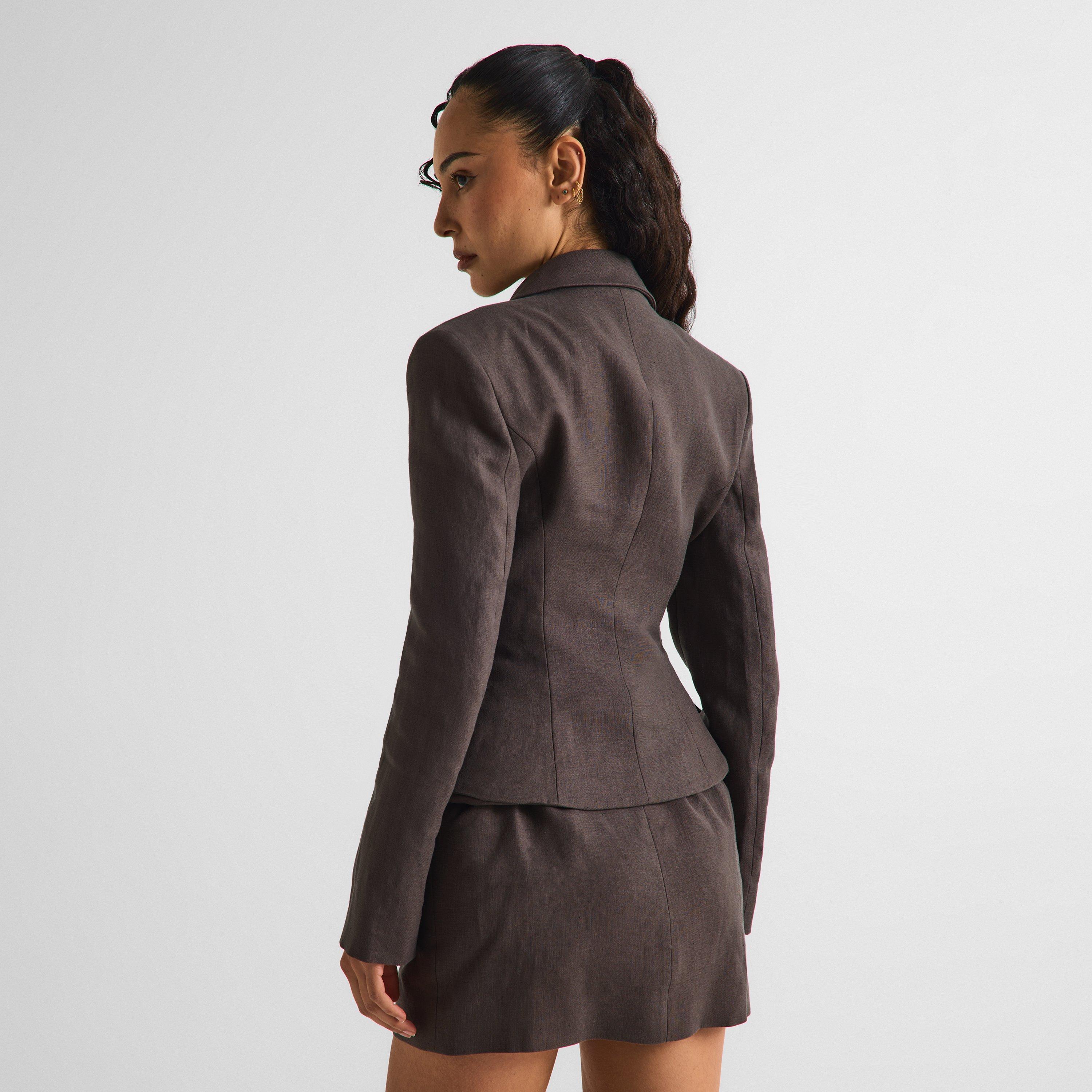 Brown - Magda Butrym - Women's Blazer 01 - 4