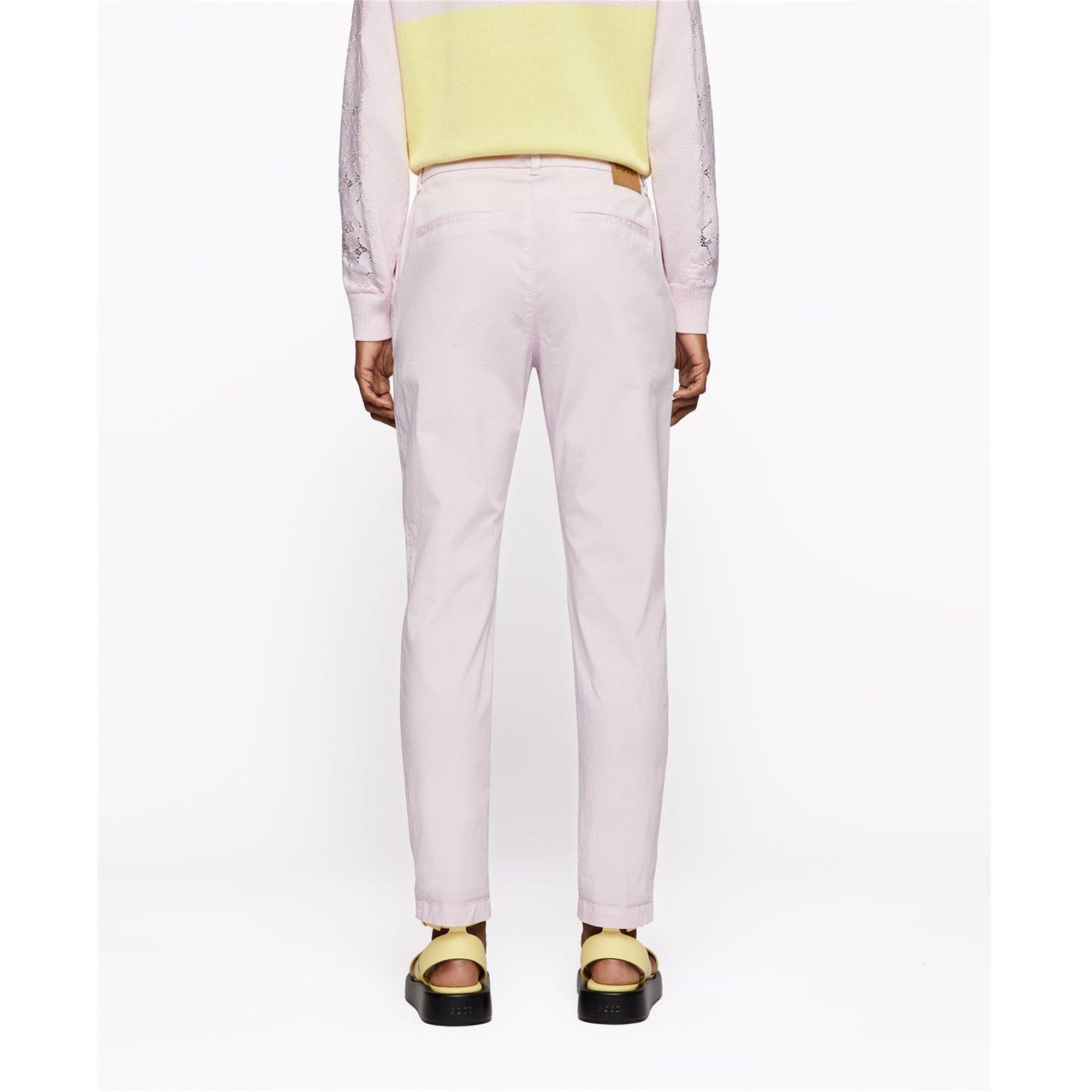Pastel Pink - Boss - Women's Tachini2 Chino Trousers, Chino Style - 3