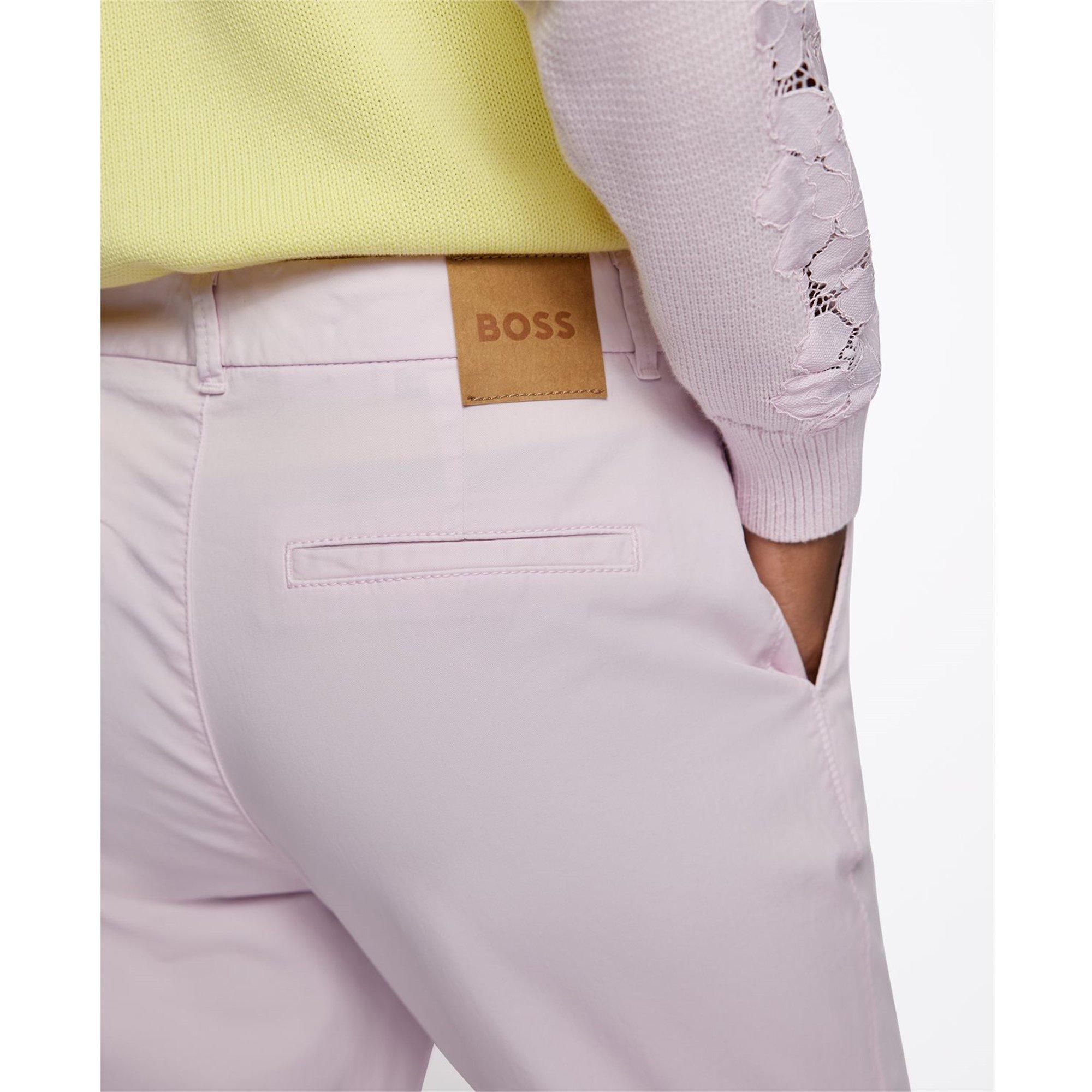 Pastel Pink - Boss - Women's Tachini2 Chino Trousers, Chino Style - 4