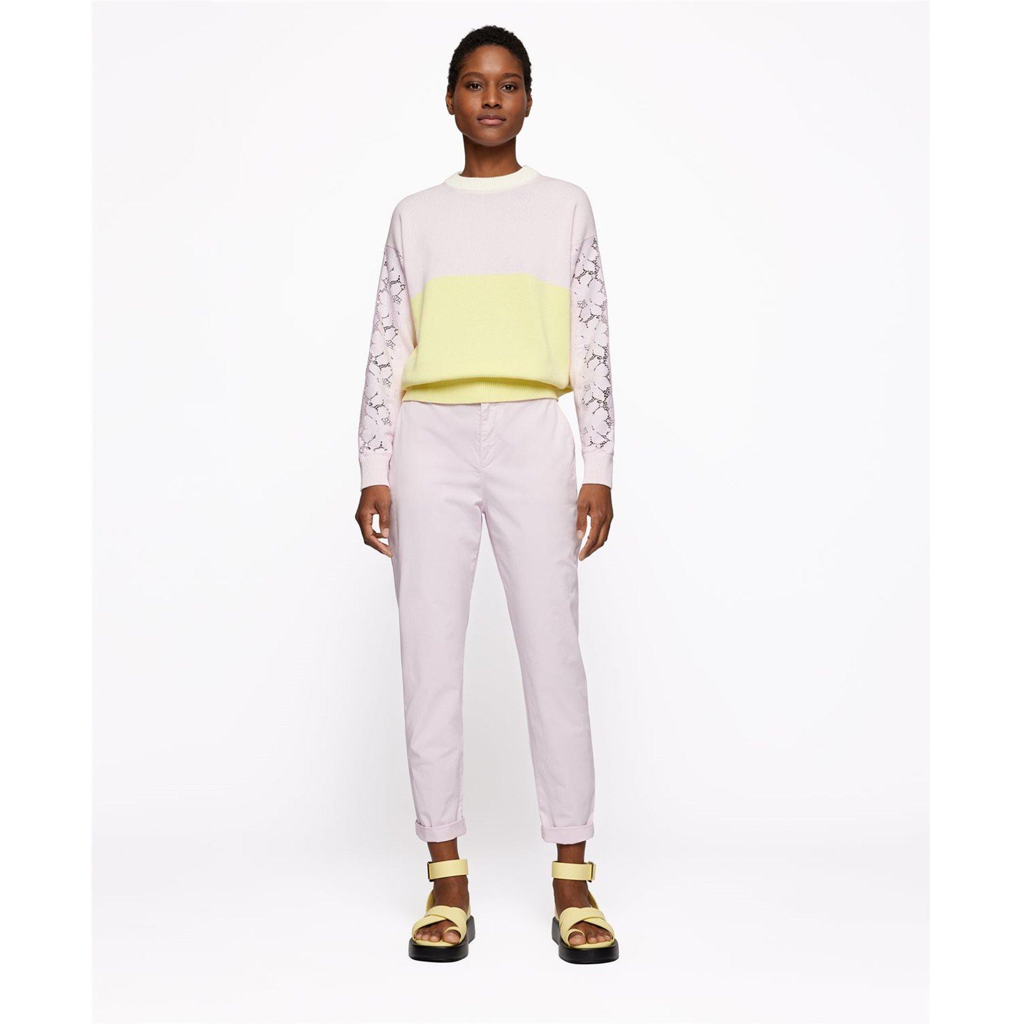 Pastel Pink - Boss - Women's Tachini2 Chino Trousers, Chino Style - 5