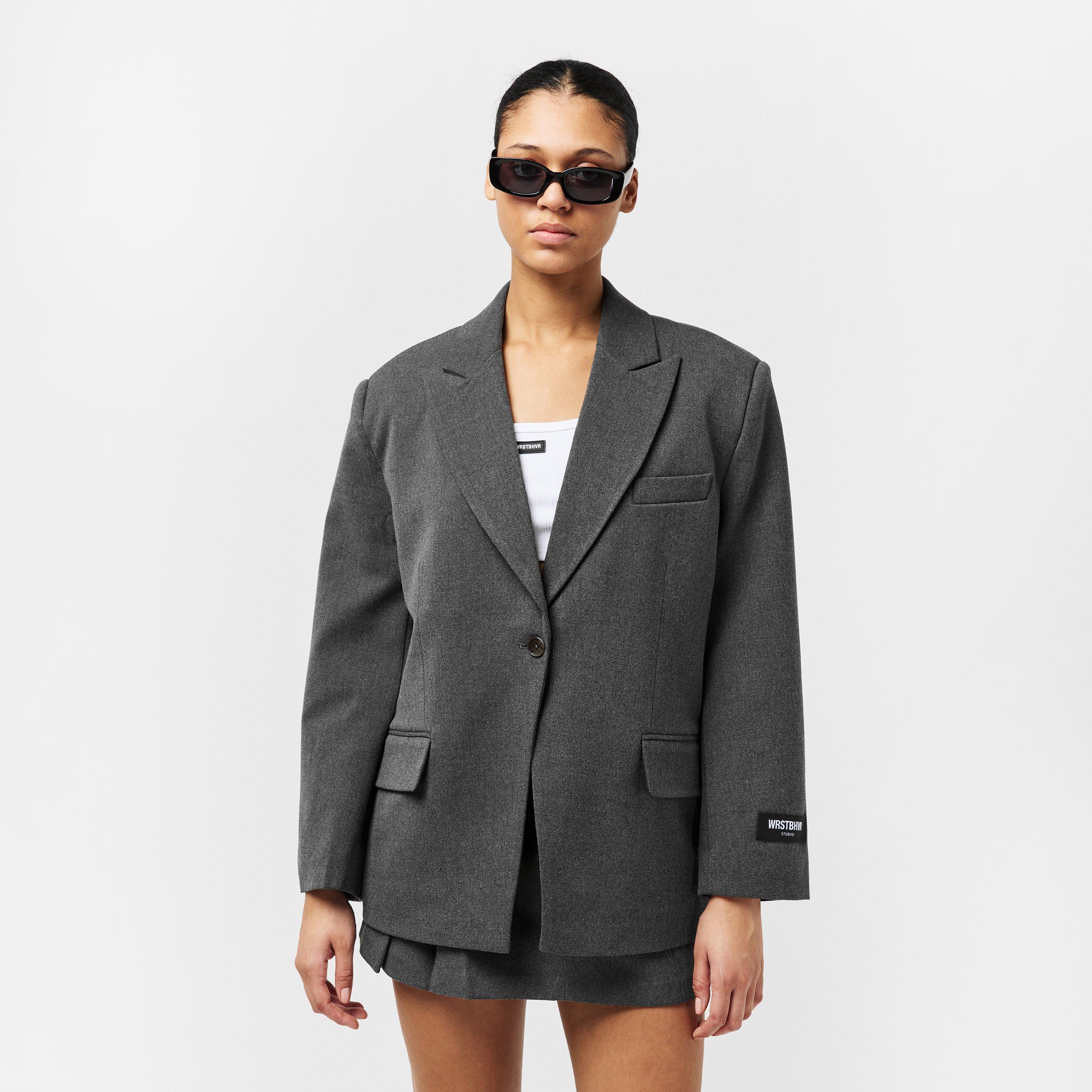 Grey - WRSTBHVR - Women's Blazer - 3