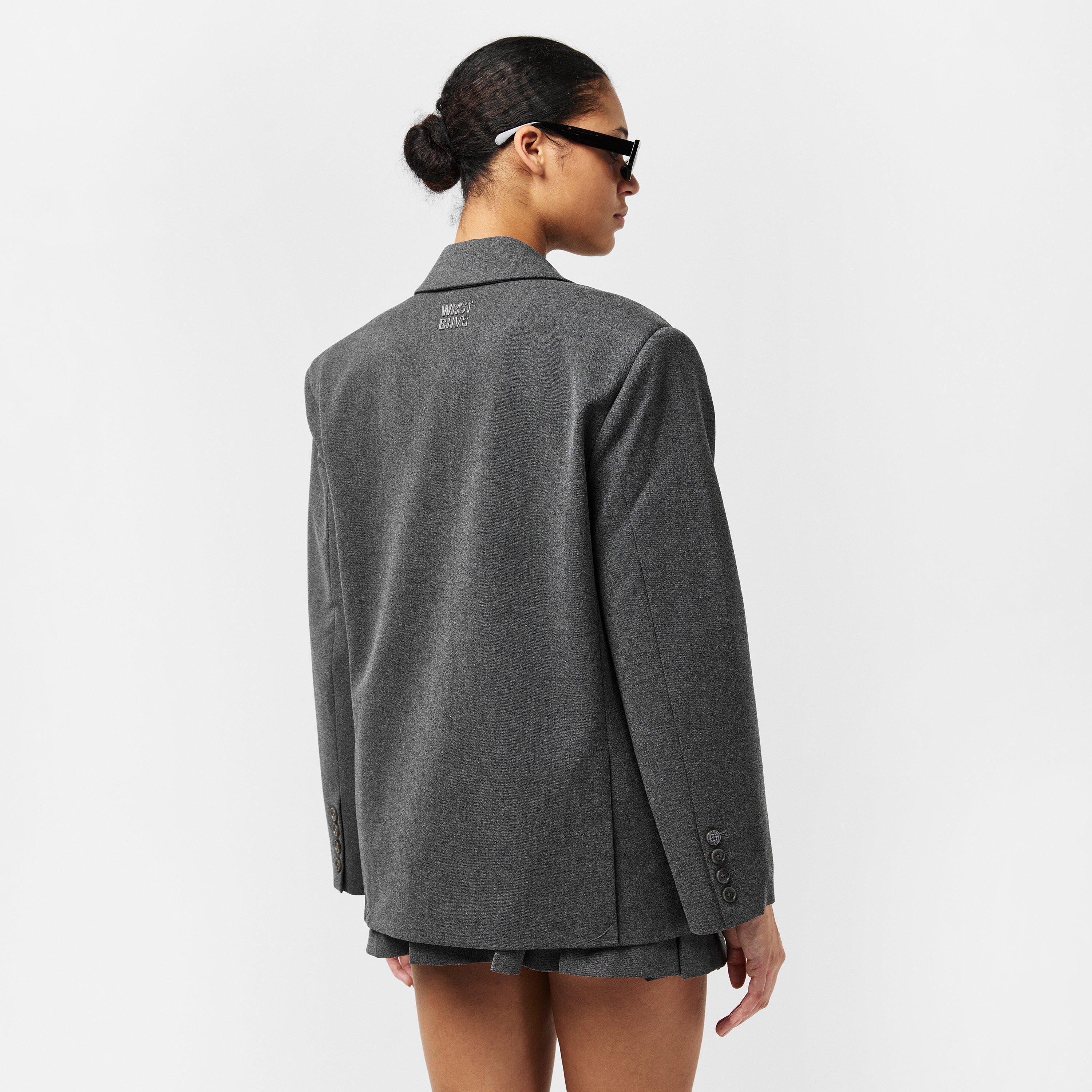 Grey - WRSTBHVR - Women's Blazer - 4