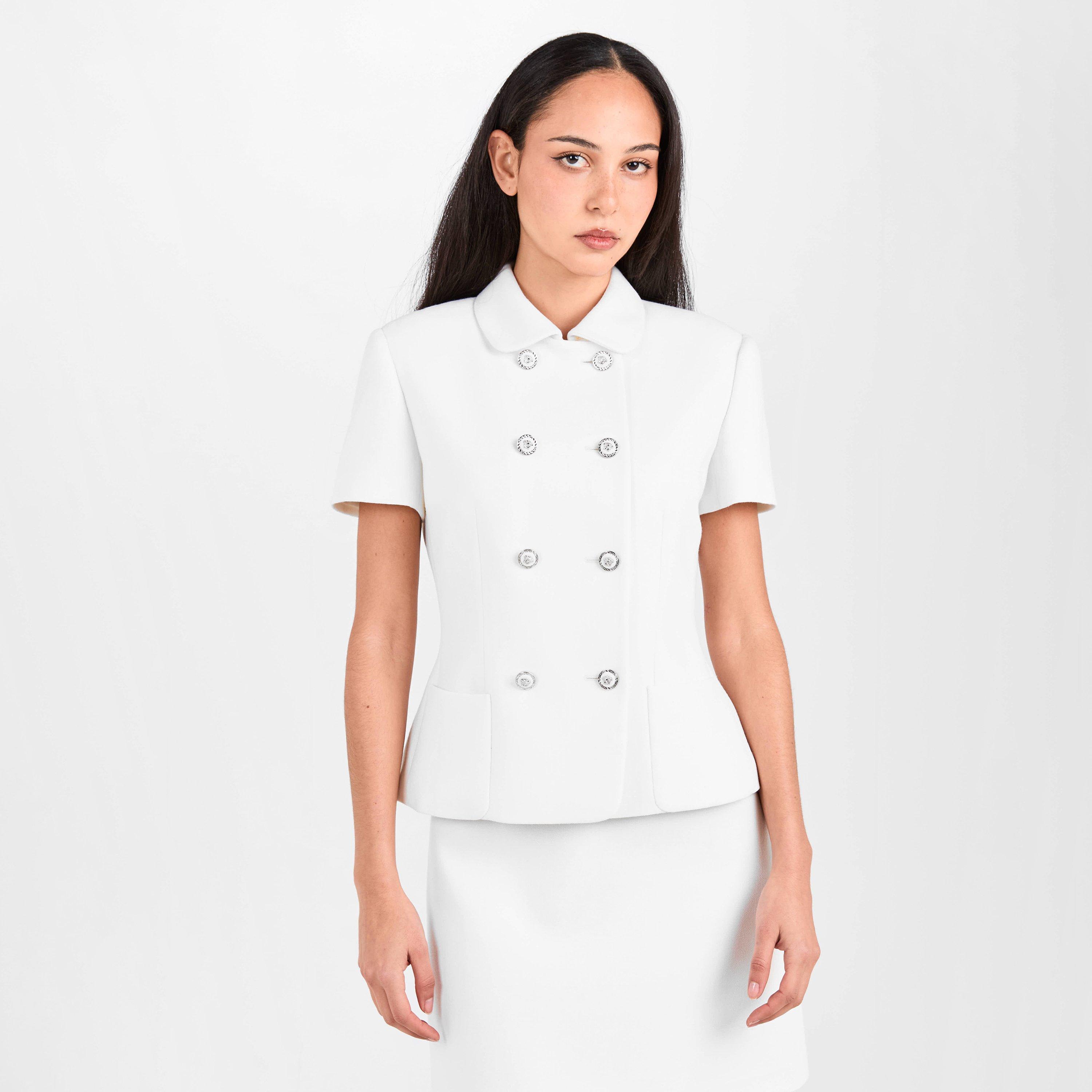 White - Versace - Versace Dbl Brst Jkt Ld61 - 3