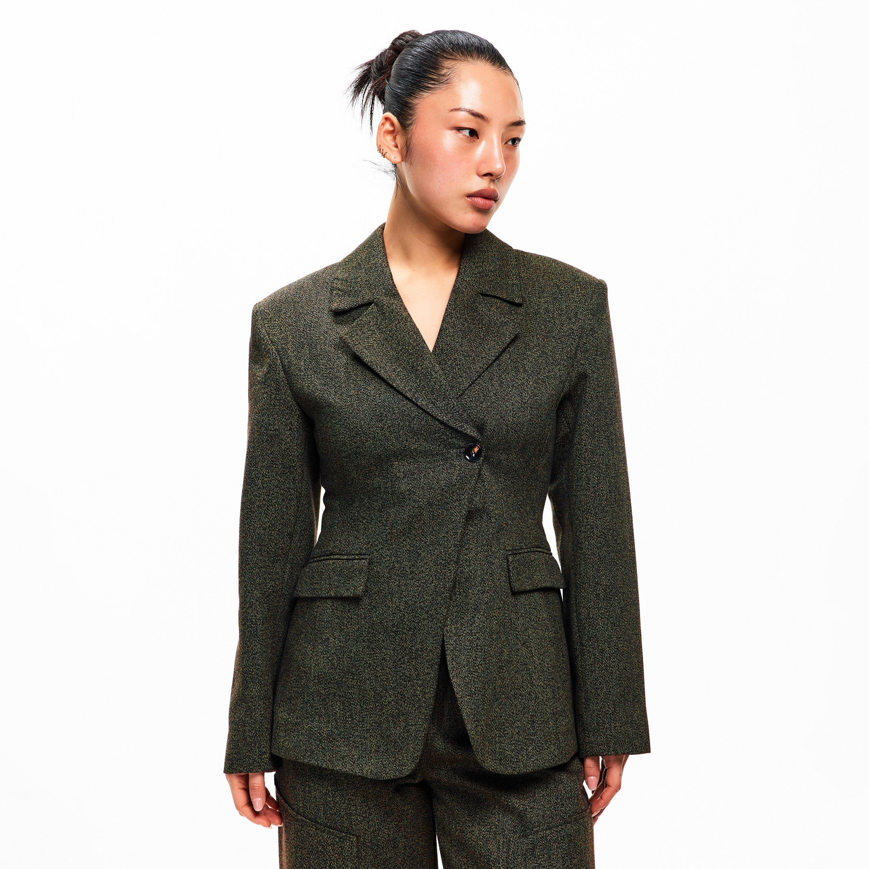 Forest Night - Ganni - Women's Suiting Blazer - 3