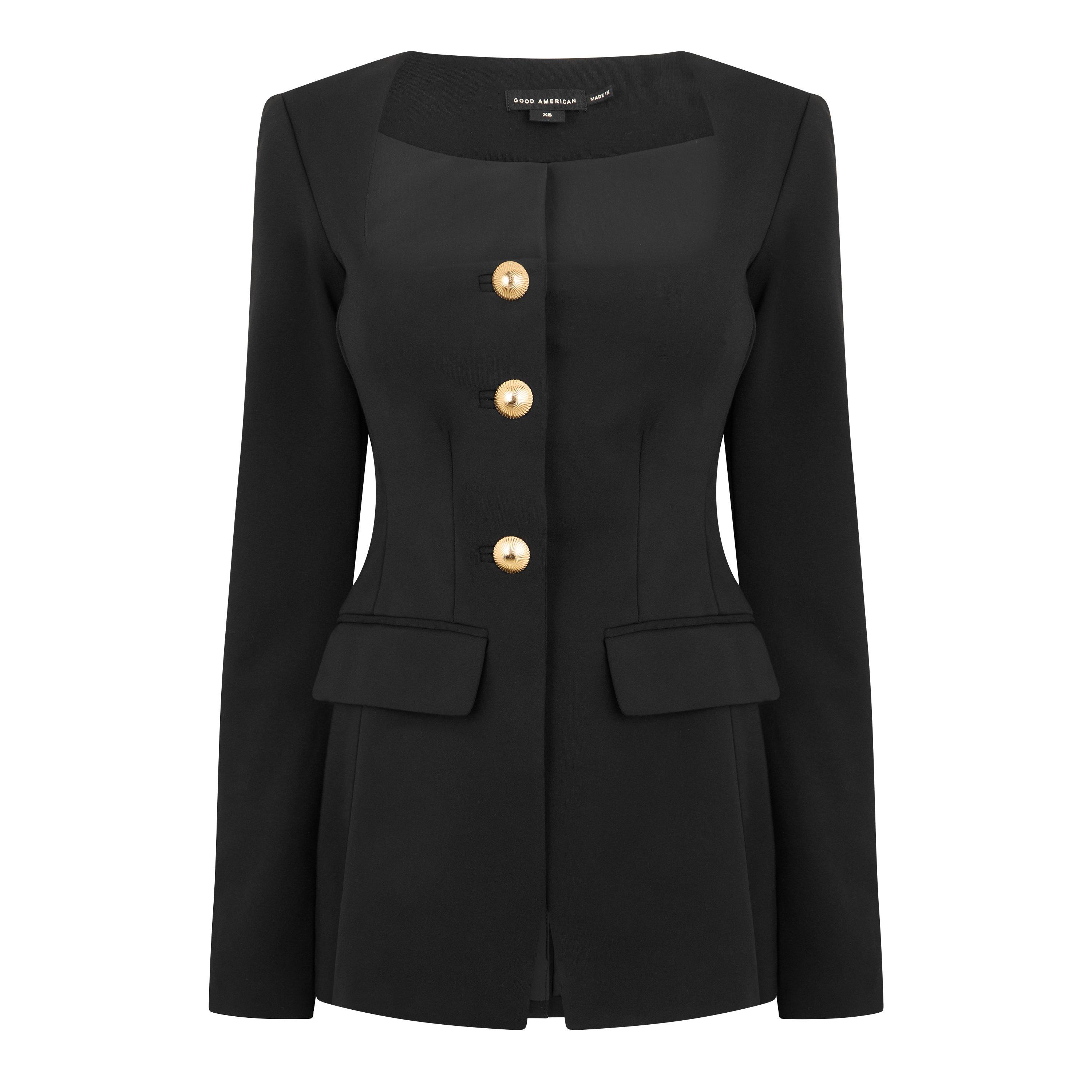 Black - Good American - Women's Sculpted Blazer - 1
