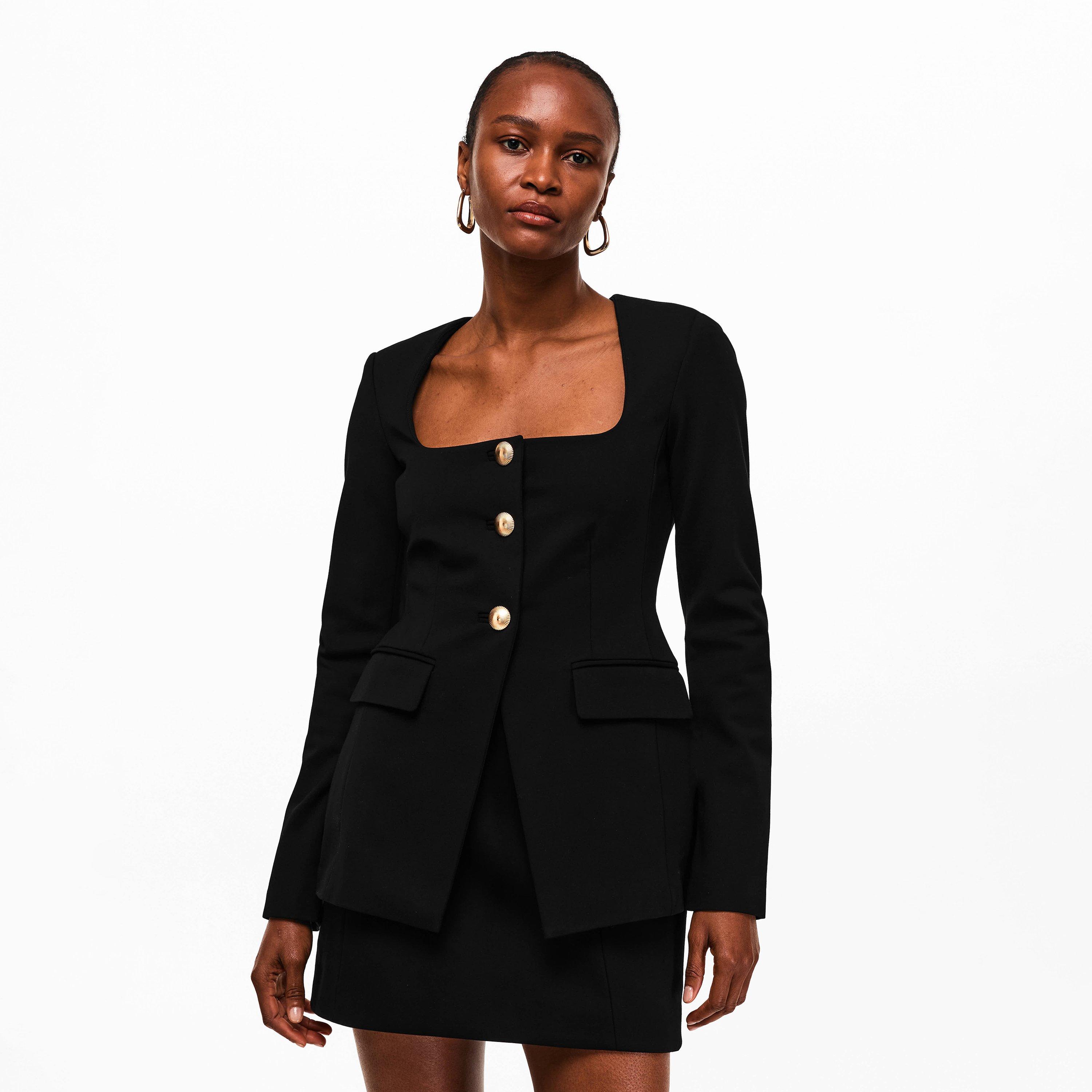 Black - Good American - Good Sculpted Blazer Ld62 - 3