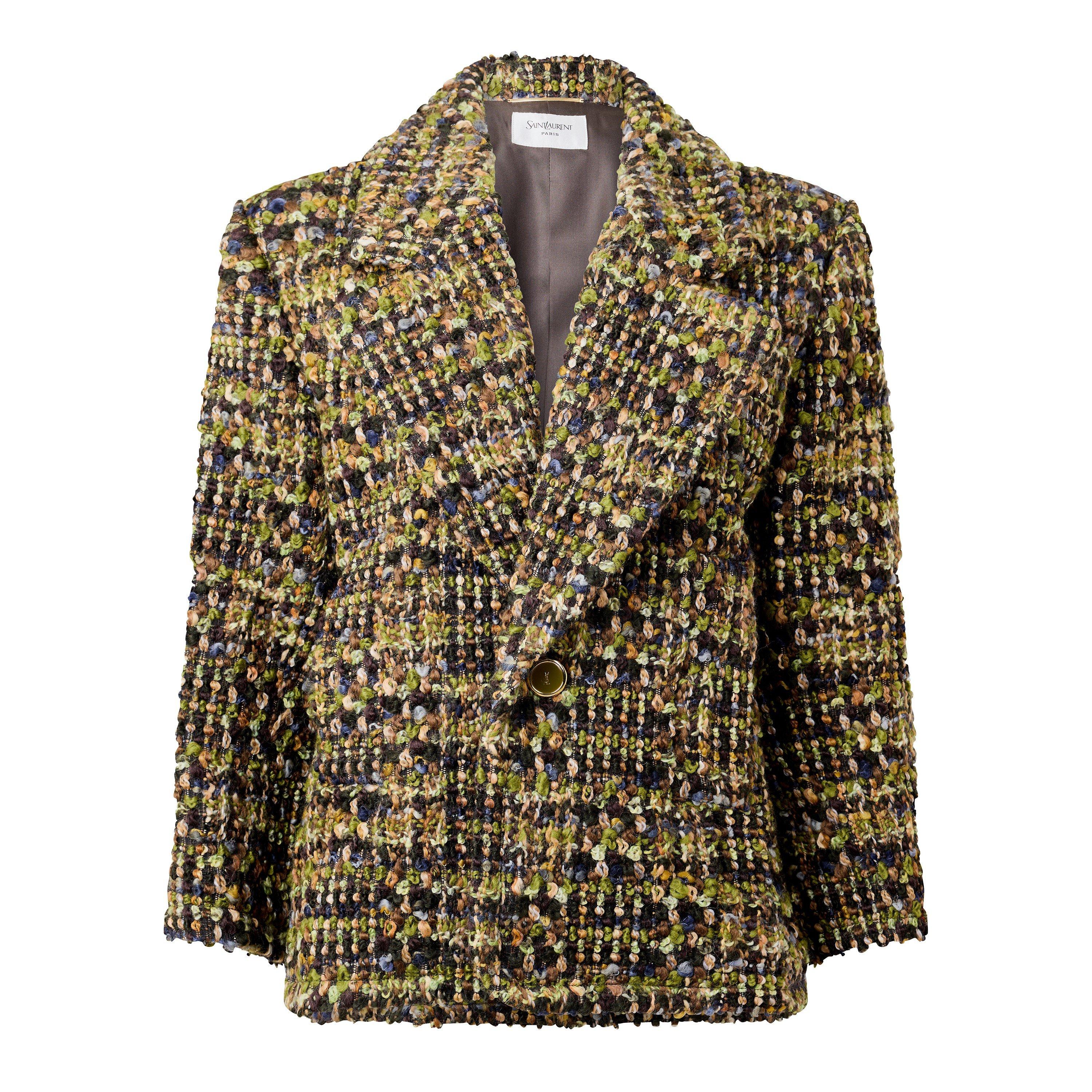Kaki Gris - Saint Laurent - Saint Tweed Jacket Ld64 - 1