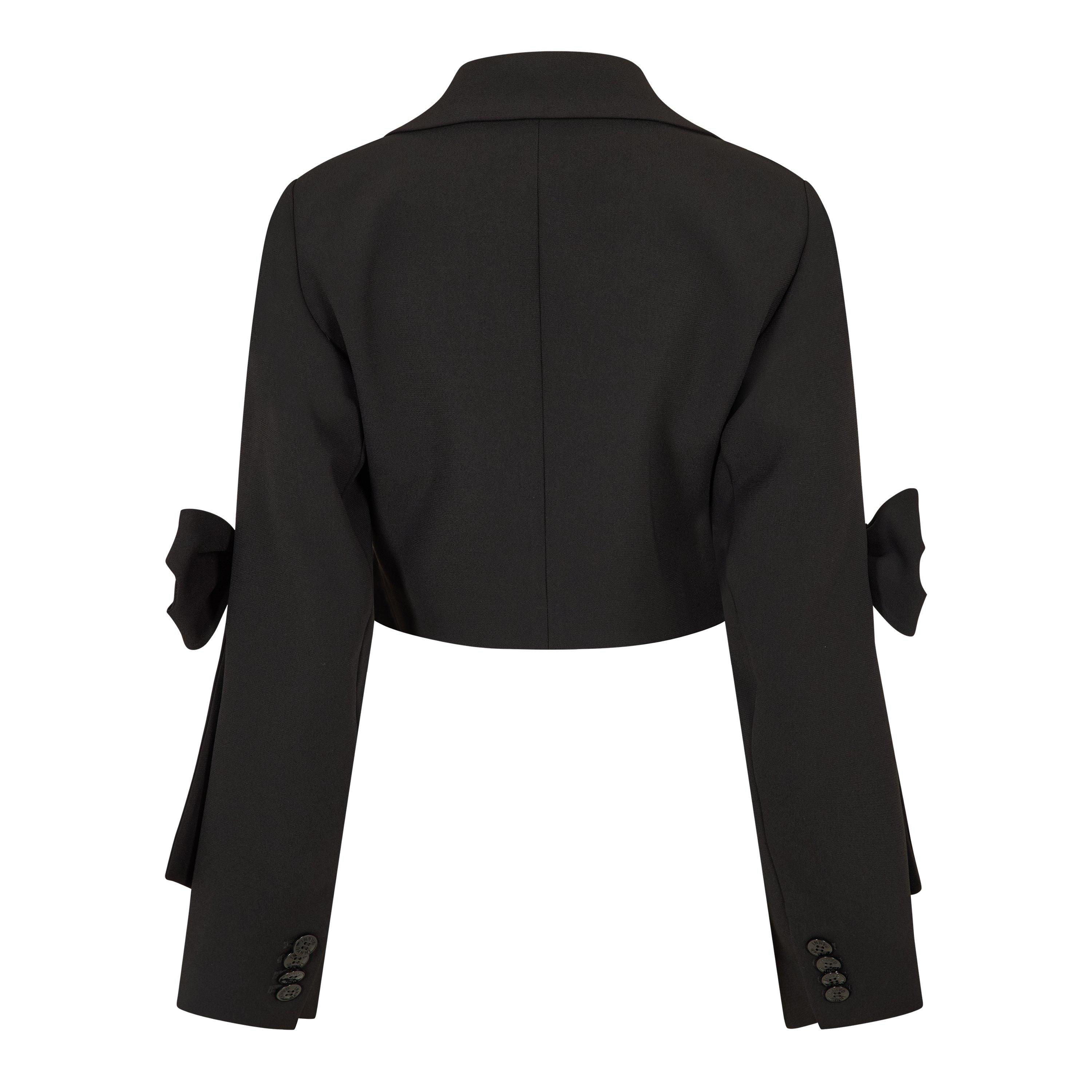 Black - Ganni - Ganni Bnded Crop Blz Ld62 - 2