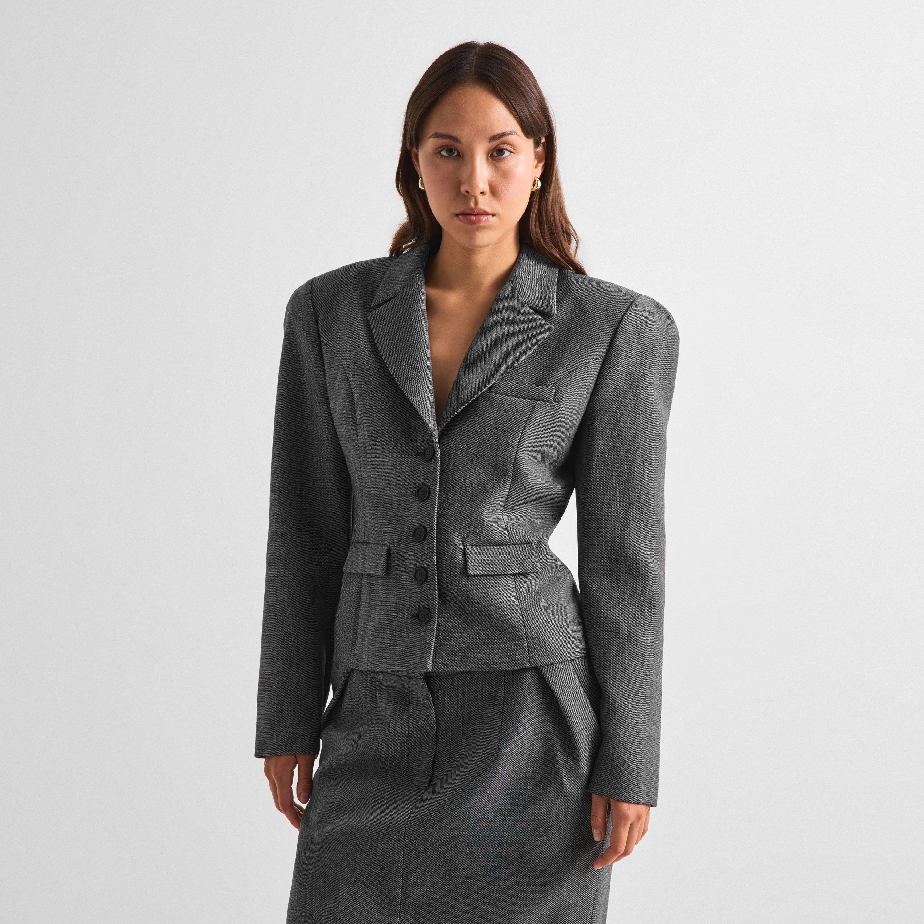 Grey - Magda Butrym - Magda Blazer 07 Ld63 - 3