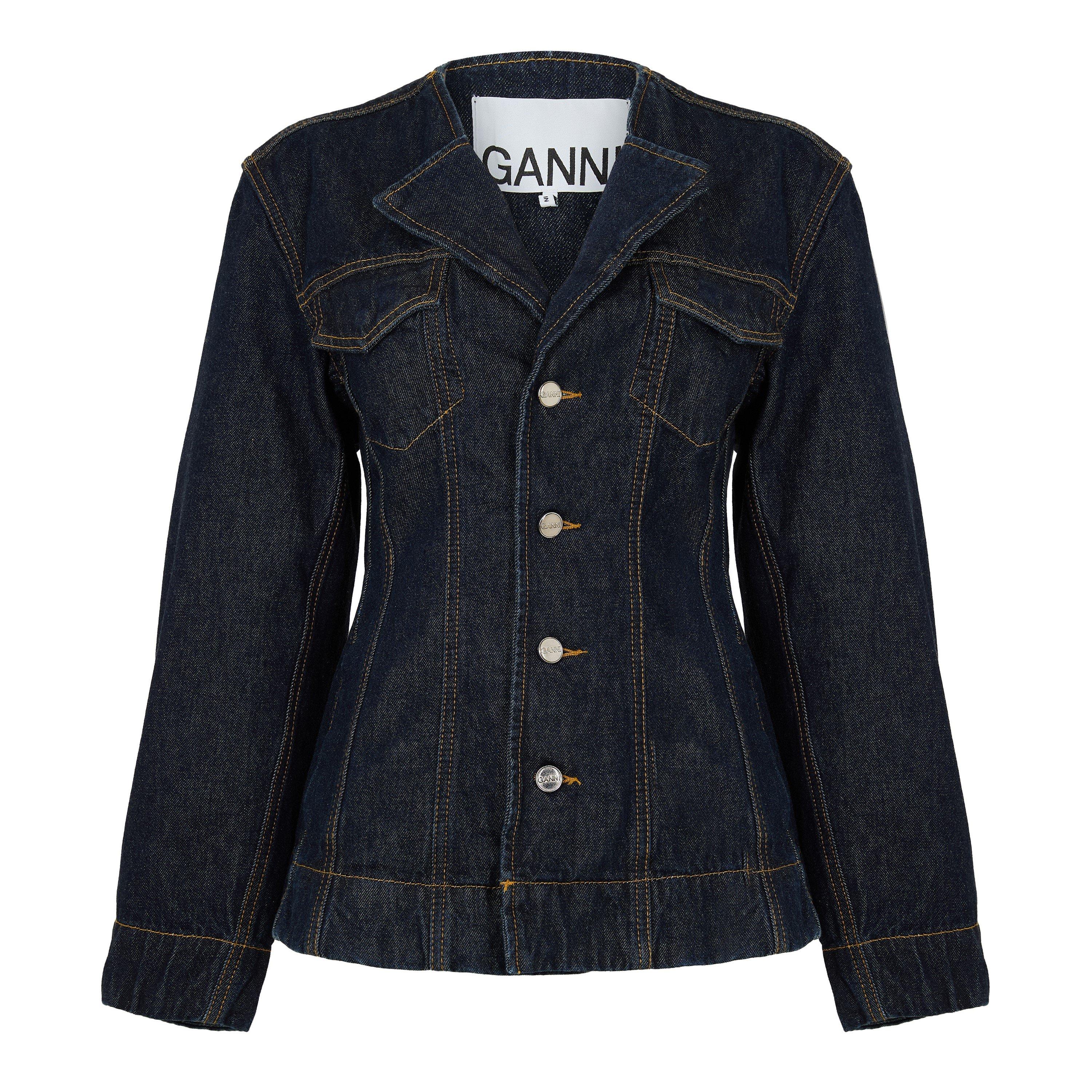 Ganni Women's Rinse Denim Blazer - Size 12 (38)