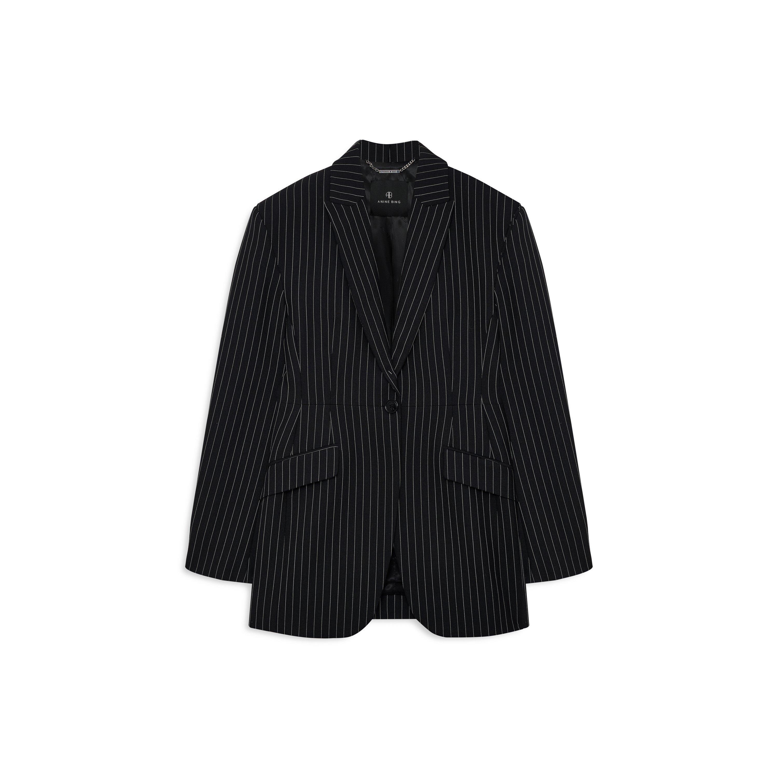 MULTI - Anine Bing - Women's Elga Wool Tailored Fit Blazer - 5