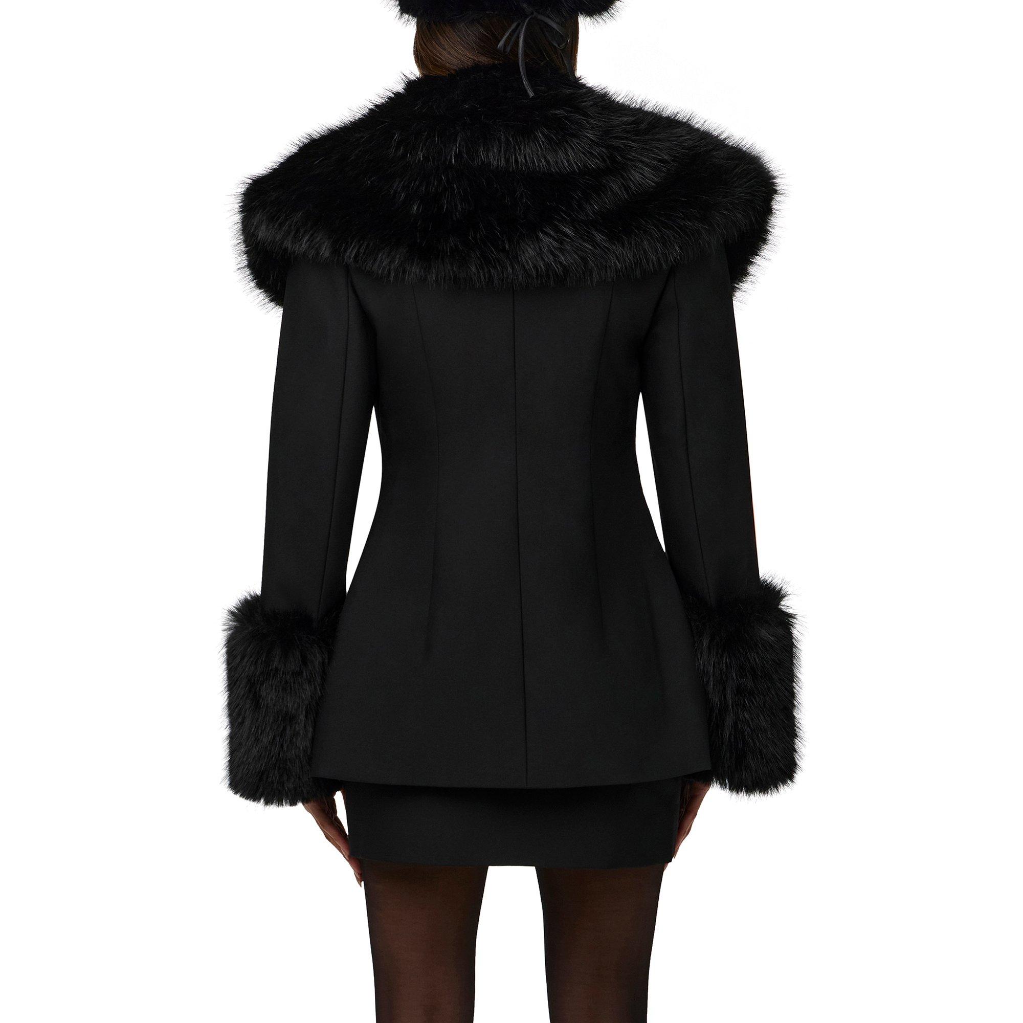 Black - Naked Wardrobe - Naked W Faux Fur Bla Ld64 - 4