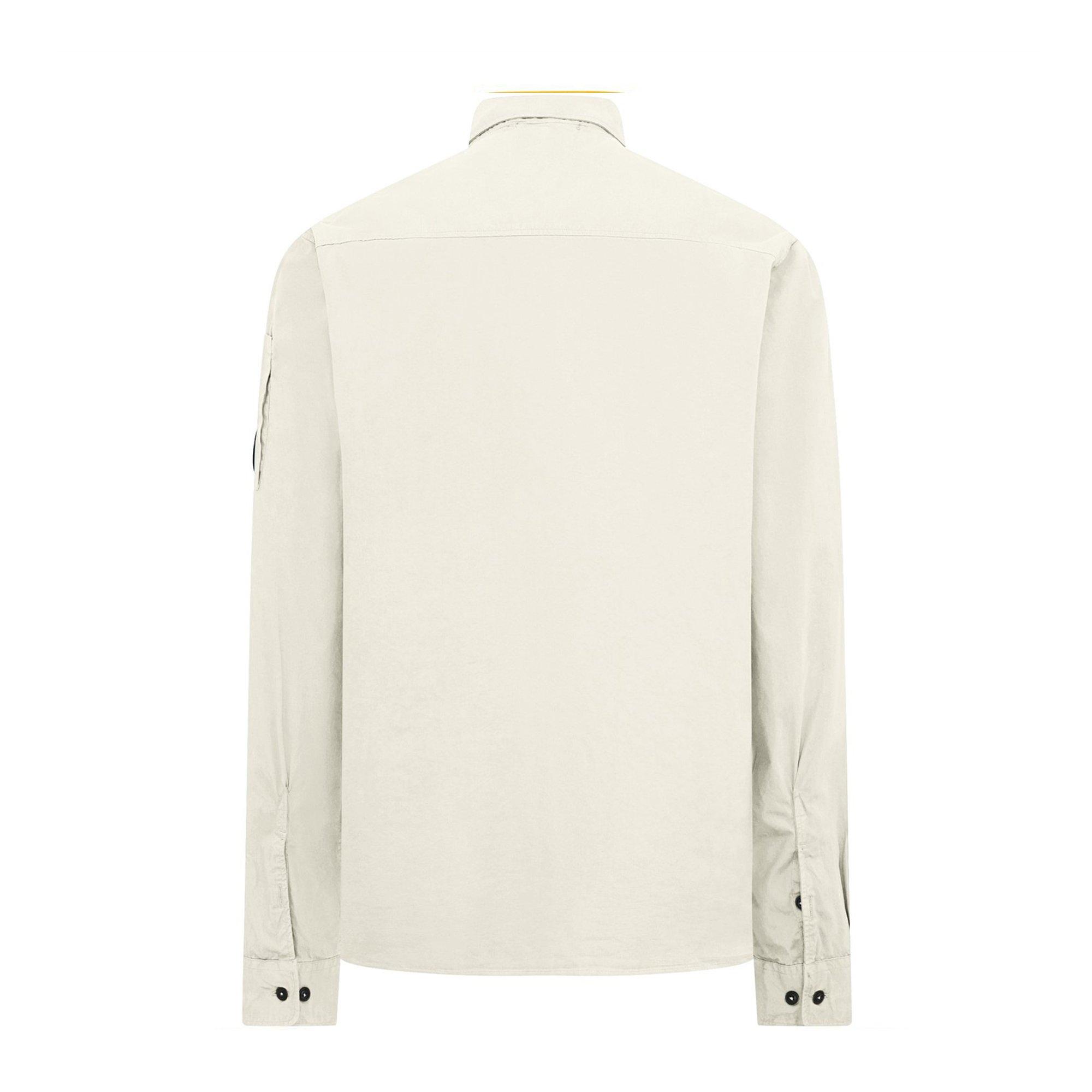 Gauze White - CP Company - Organic Gabardine Zipped Overshirt - 2