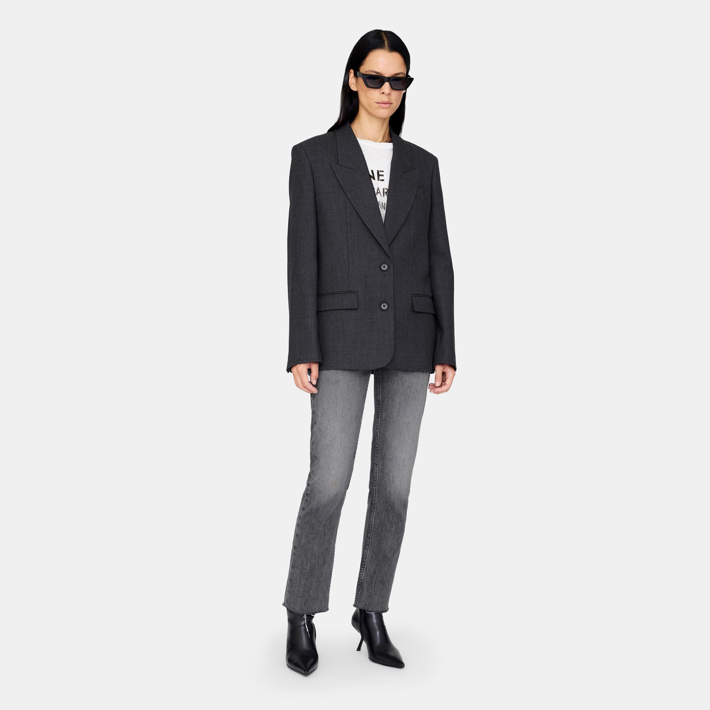 Dark H Grey - Anine Bing - Womens Ross Blazer - 2