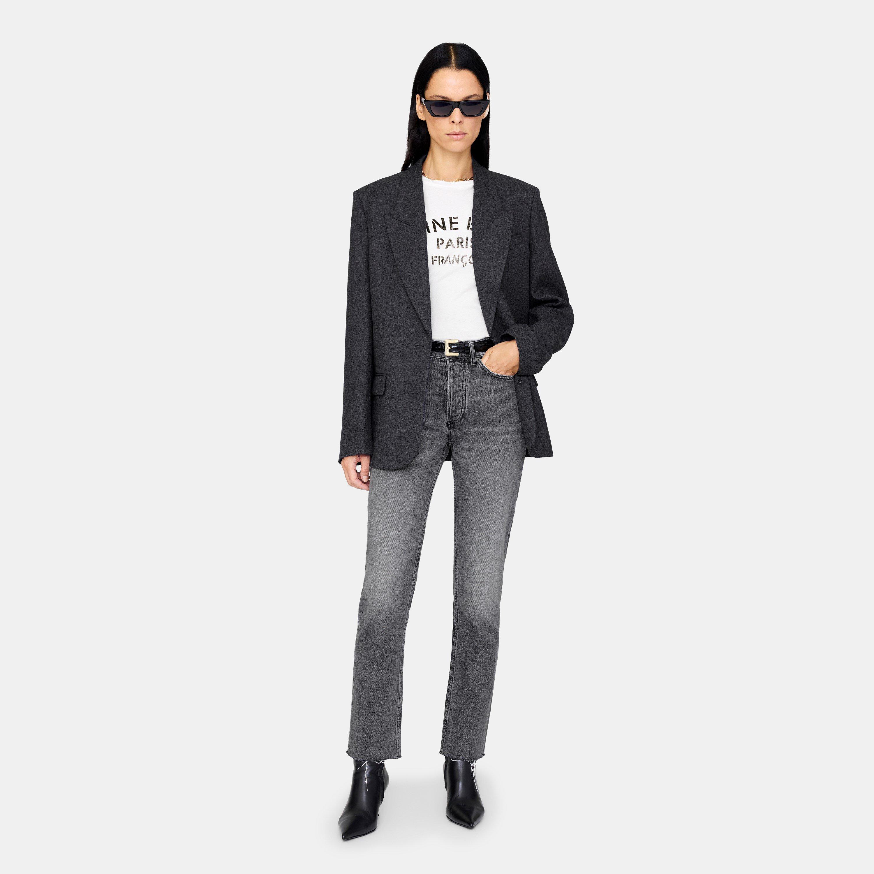 Dark H Grey - Anine Bing - Womens Ross Blazer - 6