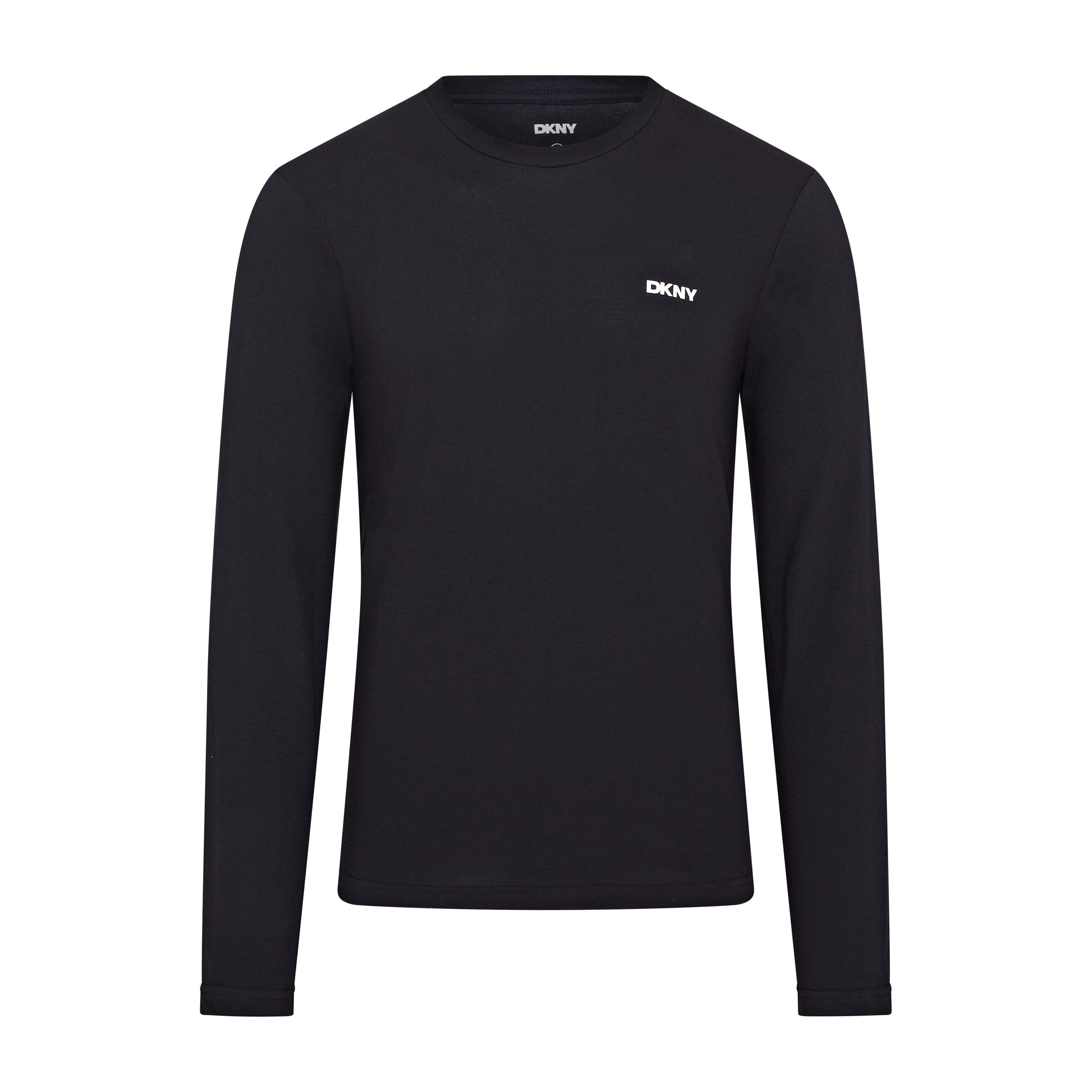 Schwarz/Weiß/Grau - DKNY - 3-Pack Long Sleeve Mens T-Shirt Warriors - 6