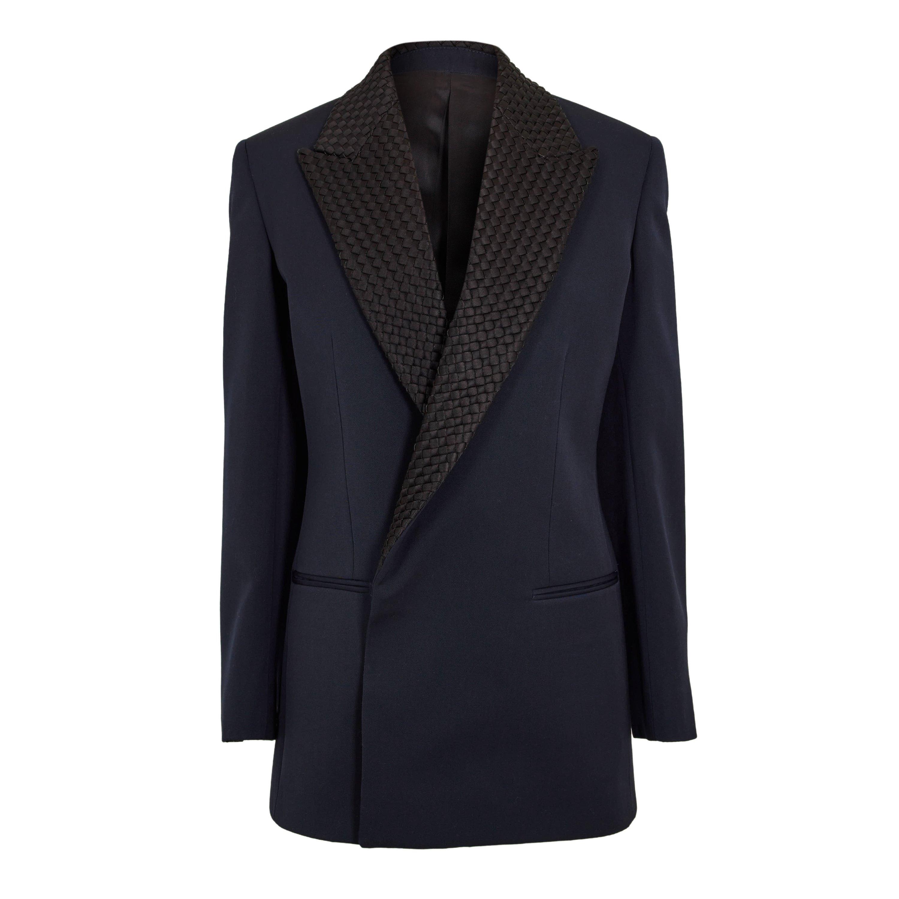 Bottega Veneta Women's Blazer - Midnight Blue - Size 6 (38)