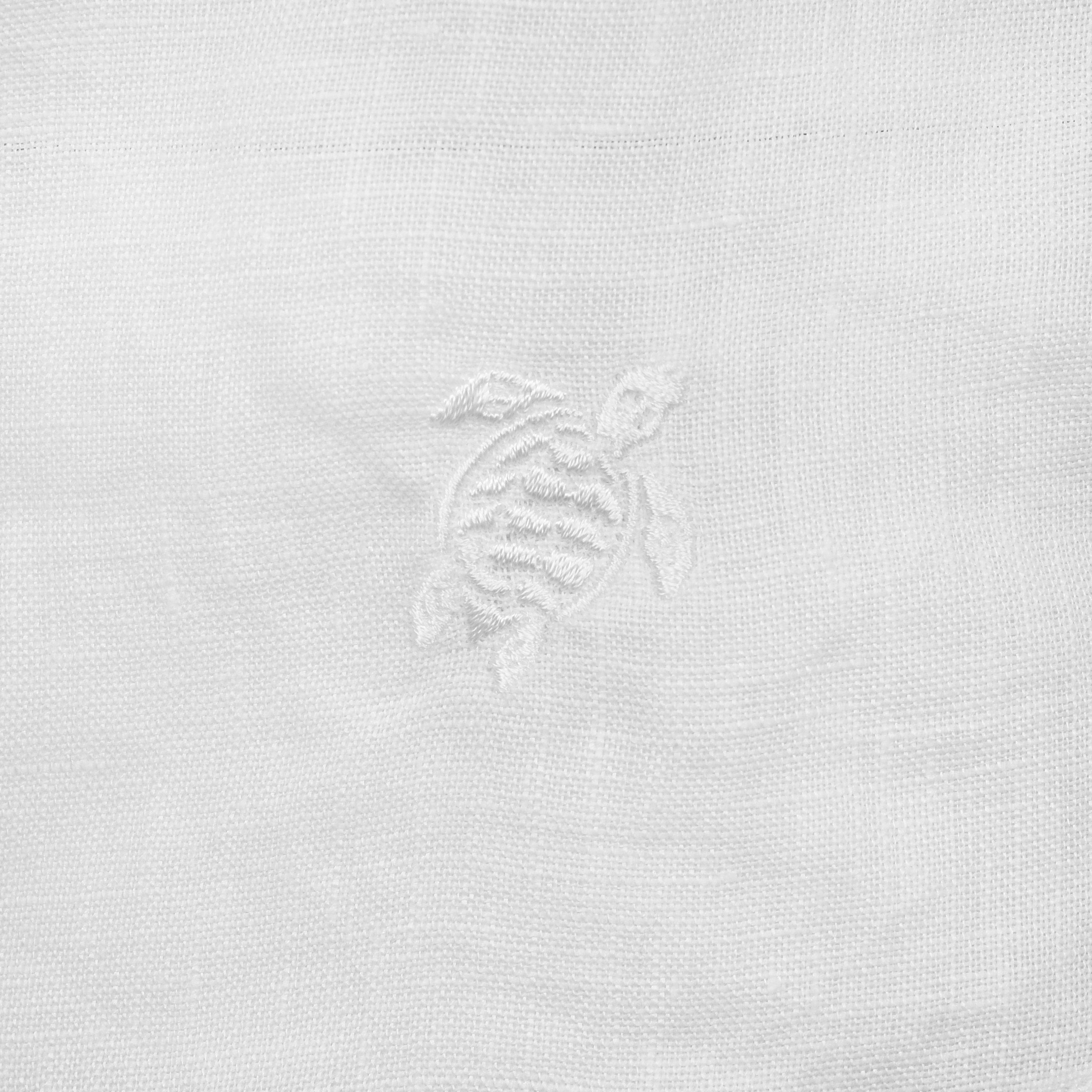 Blanc 010 - Vilebrequin - Men's Caroubis Long Sleeve Plain Shirt - 4