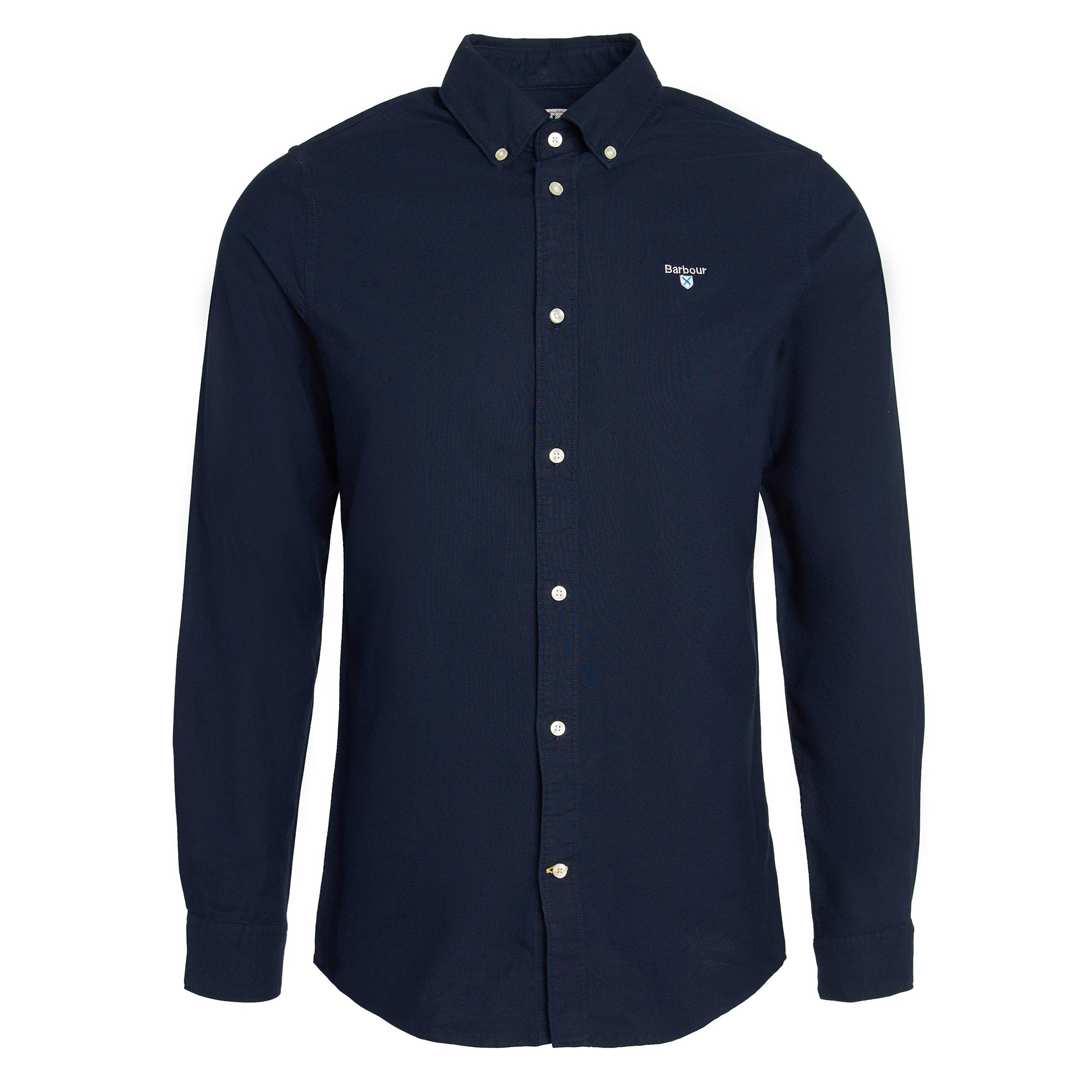 Barbour Men's Oxford Shirt - Navy Ny91 - 2XL