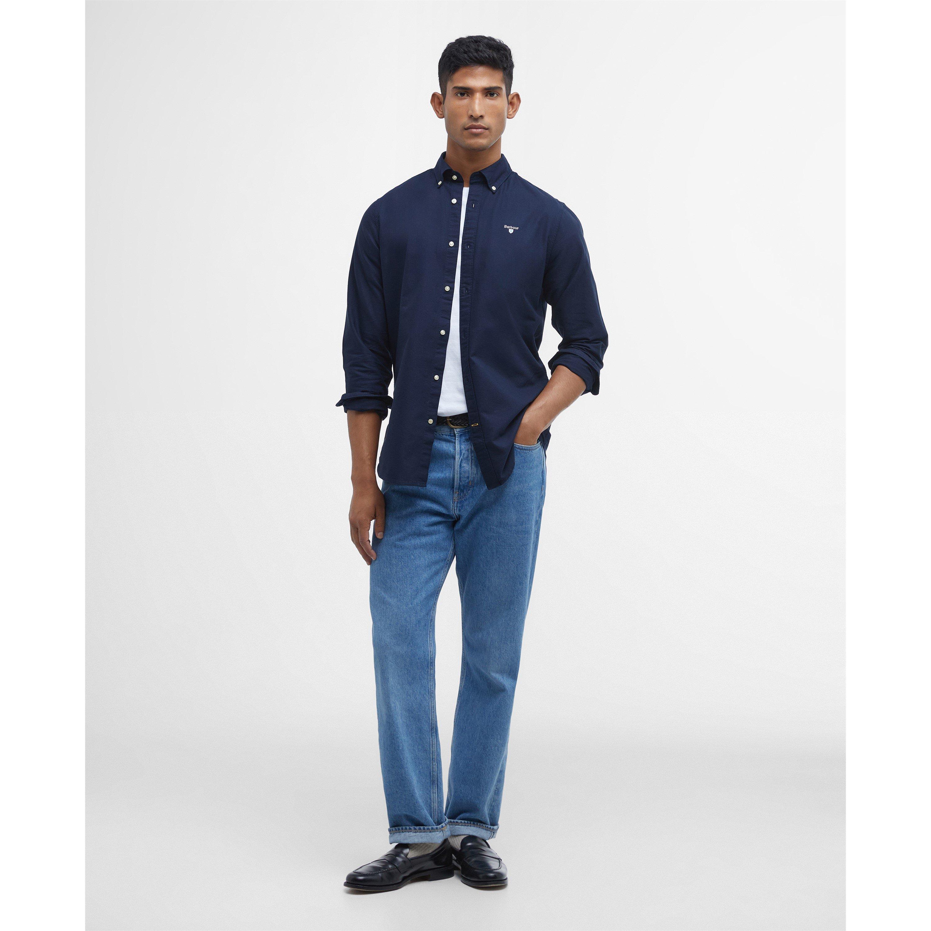 Navy NY91 - Barbour - Mens Oxford Shirt - 7