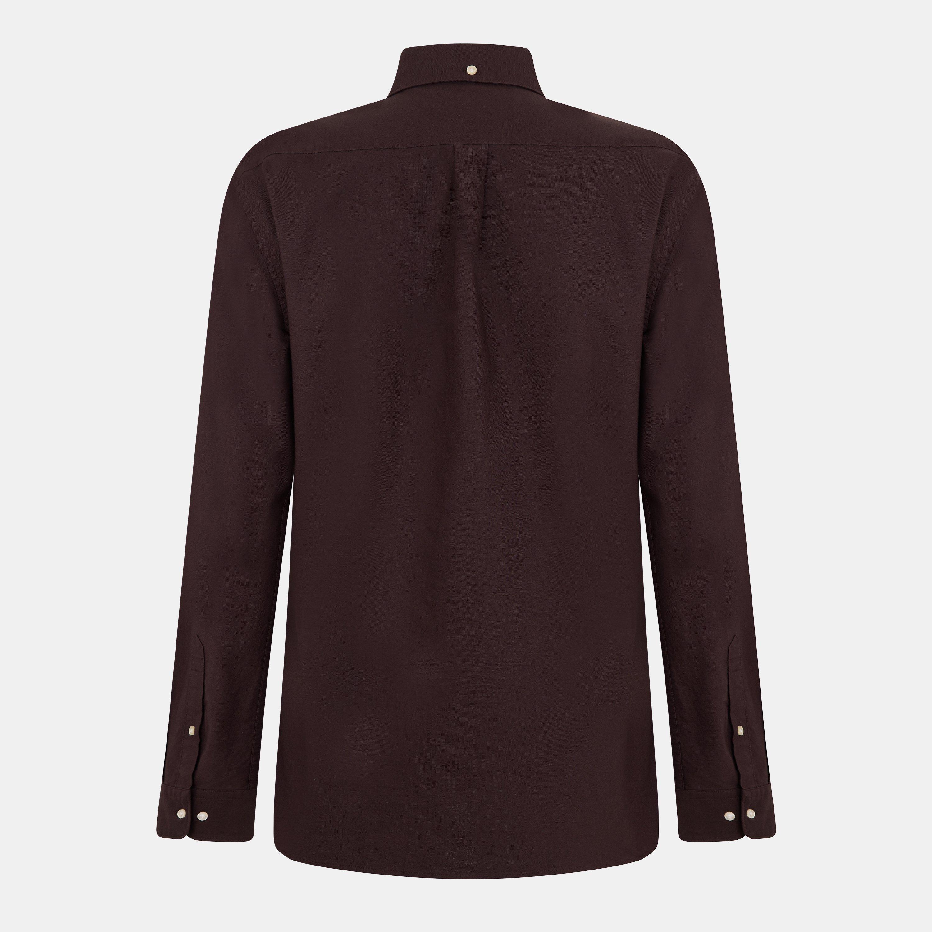 Dark Oak - Barbour - Mens Oxford Shirt - 2