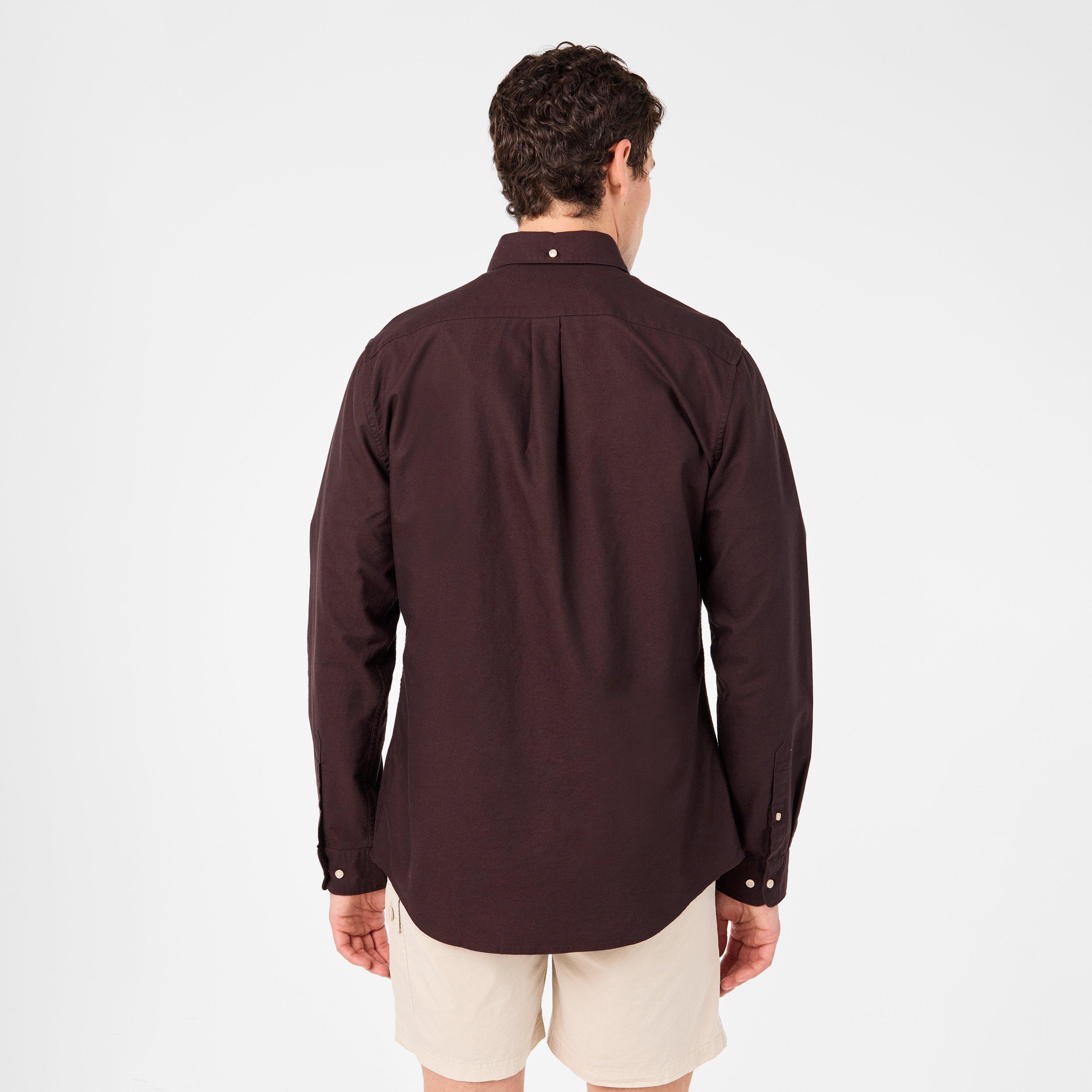 Dark Oak - Barbour - Mens Oxford Shirt - 4