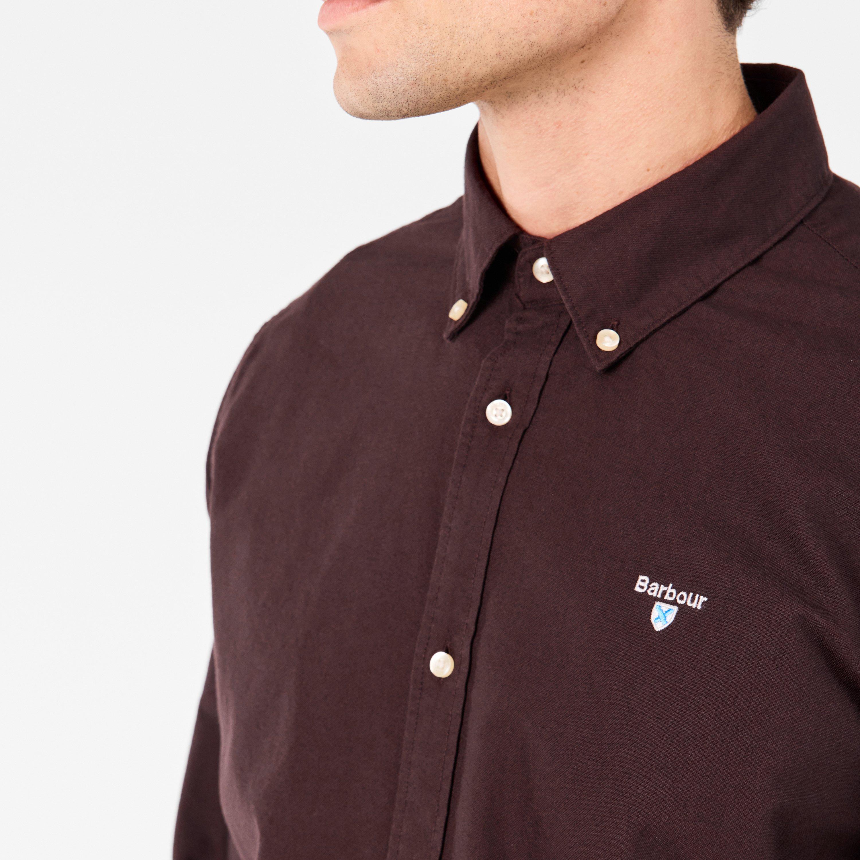 Dark Oak - Barbour - Mens Oxford Shirt - 5