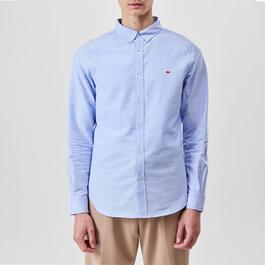 Lee Cooper Long Sleeve Oxford Shirt Mens