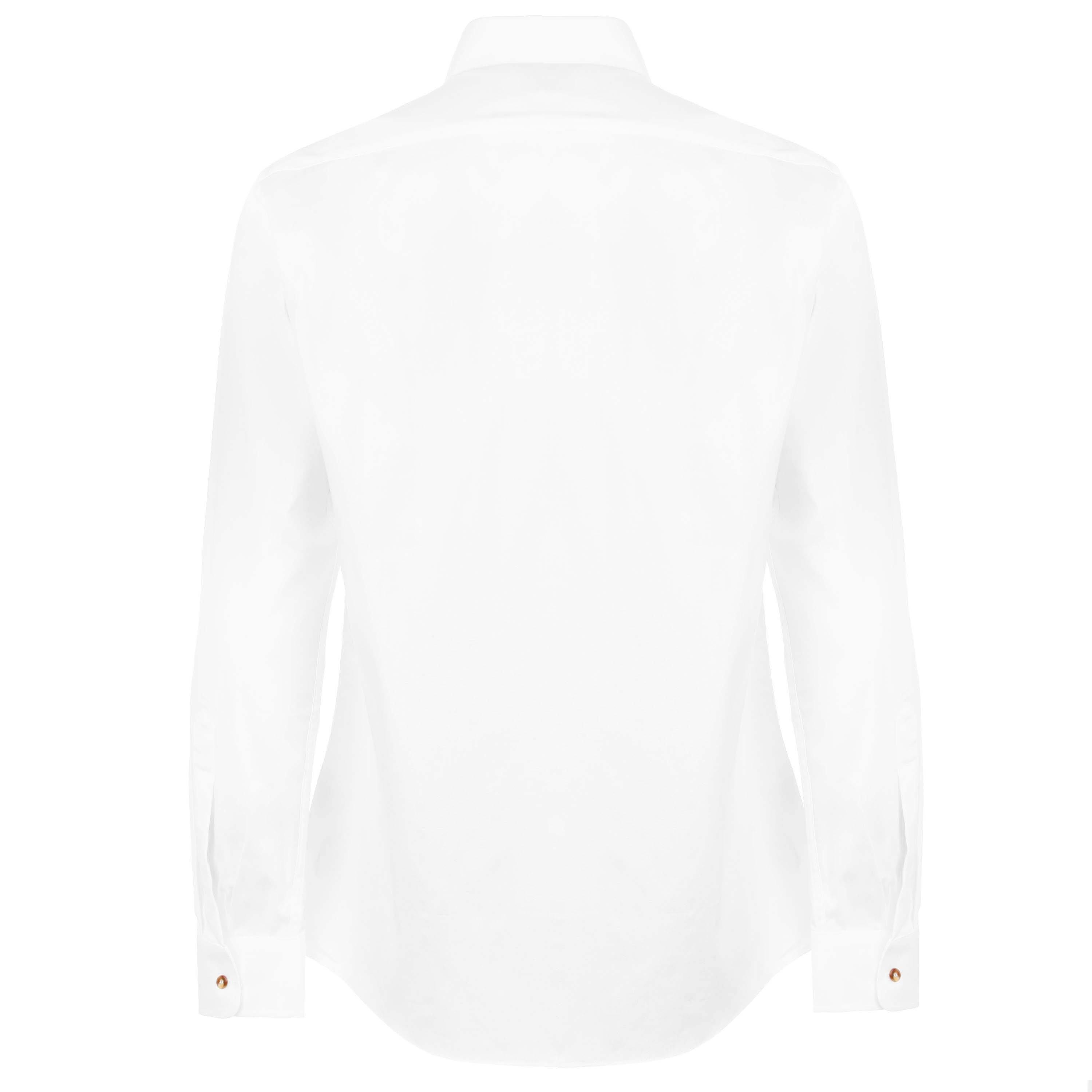White - Vivienne Westwood - Men's Logo Cotton Krall Long Sleeved Shirt - 8