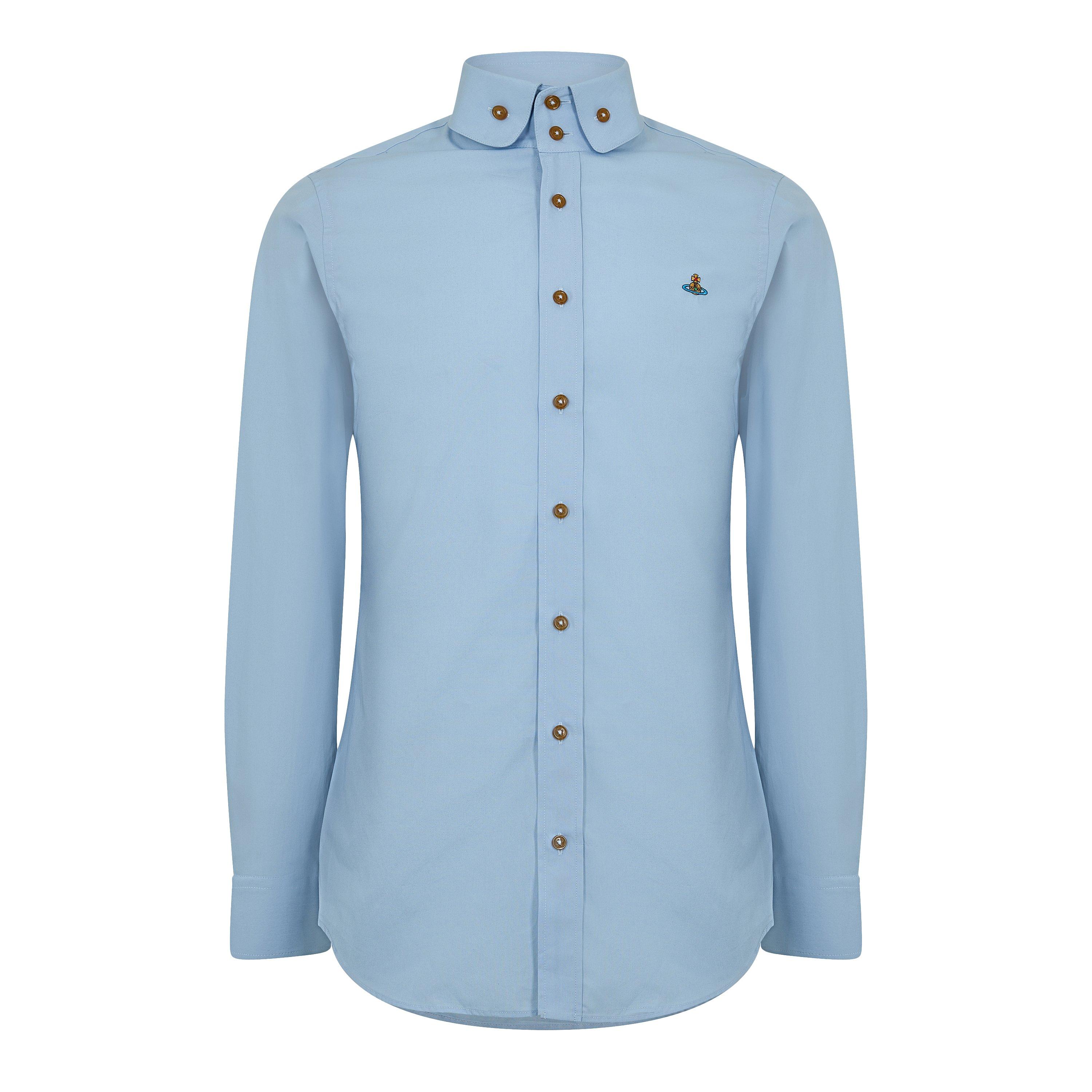 トップス Vivienne Westwood MAN Long Shirt 20AW VIVIENNE WESTWOOD | Men's Logo Cotton Krall Long Sleeved Shirt