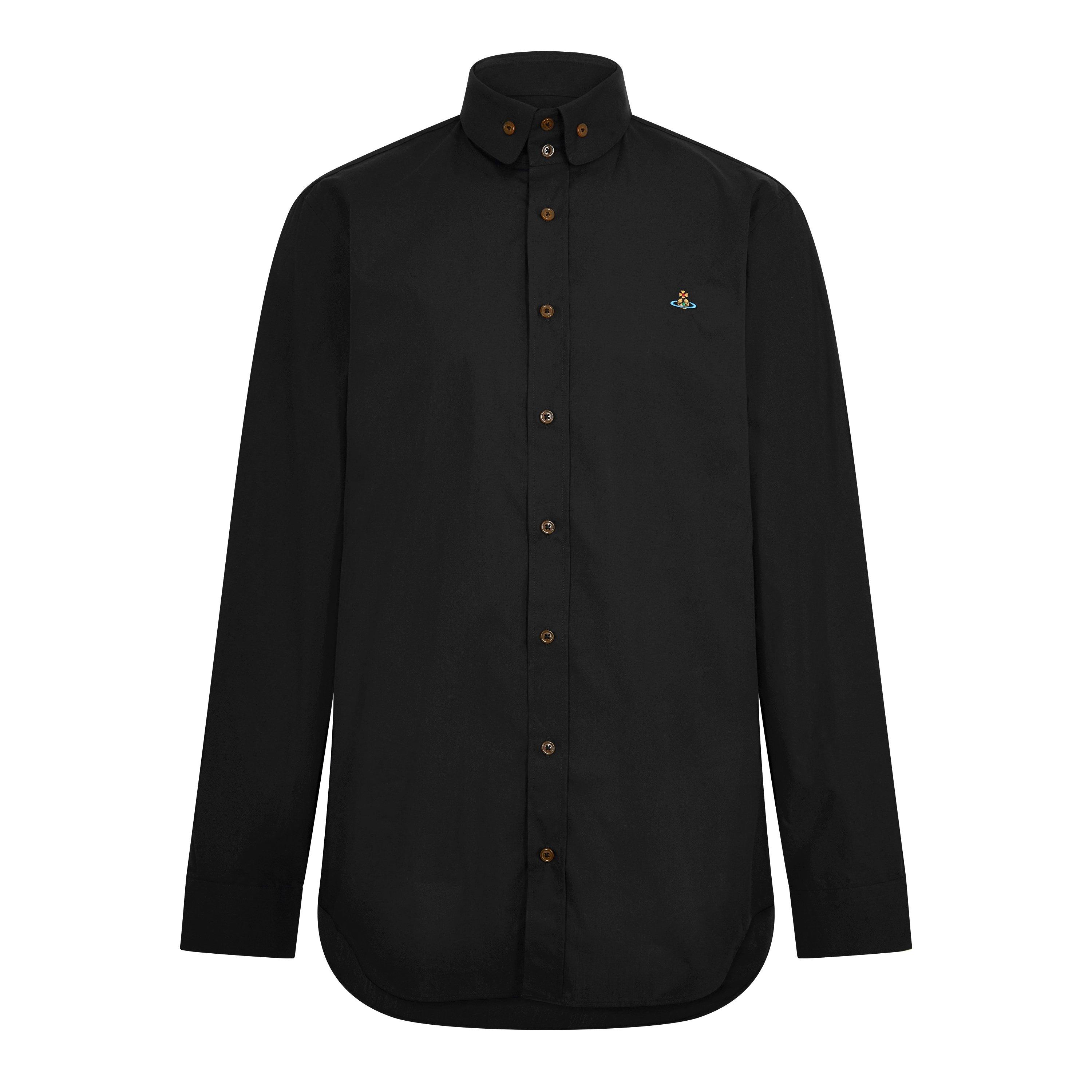 Vivienne Westwood Men's Logo Cotton Krall Long Sleeved Shirt - Black - Size M (48)