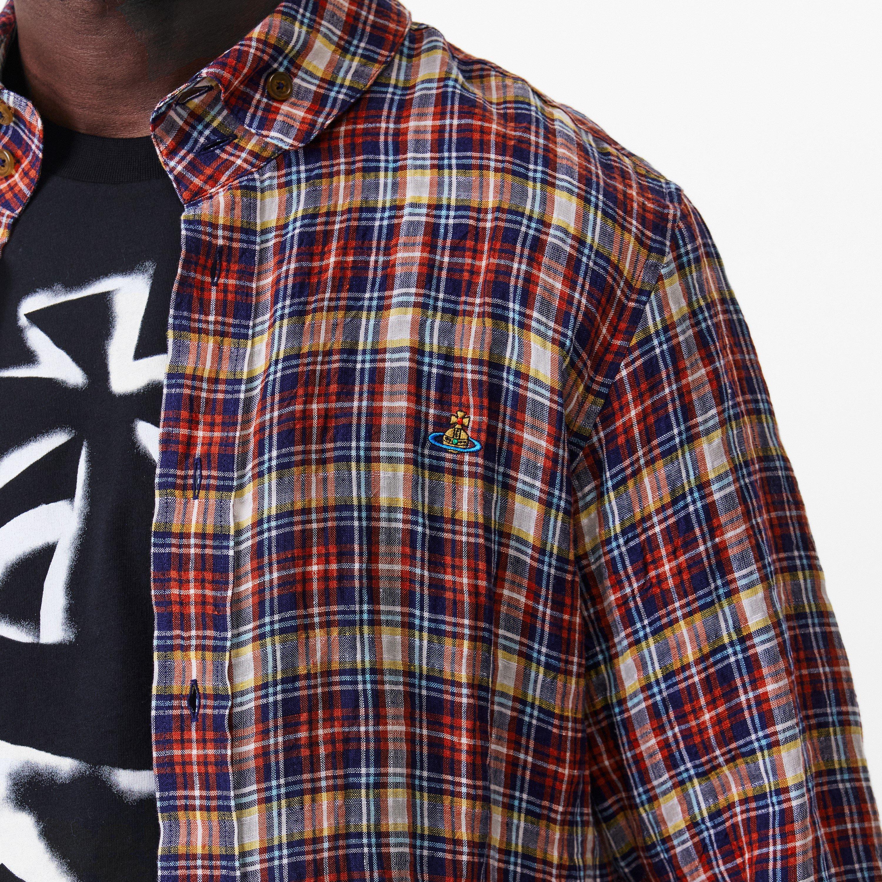 Multi - Vivienne Westwood - Men's Logo Cotton Krall Long Sleeved Shirt - 5