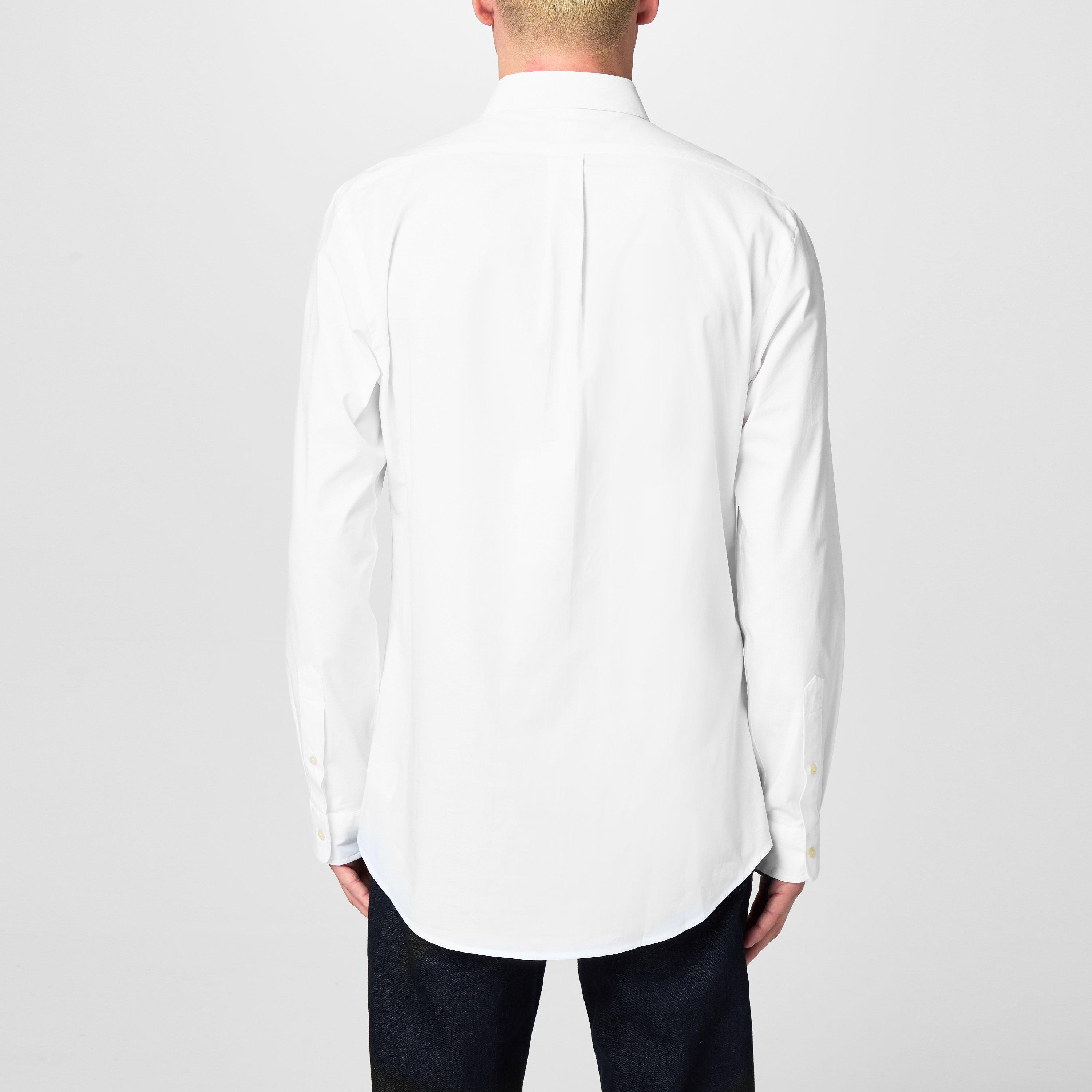 291 White - Polo Ralph Lauren - Men's Slim Fit Poplin Long-Sleeve Shirt - 4