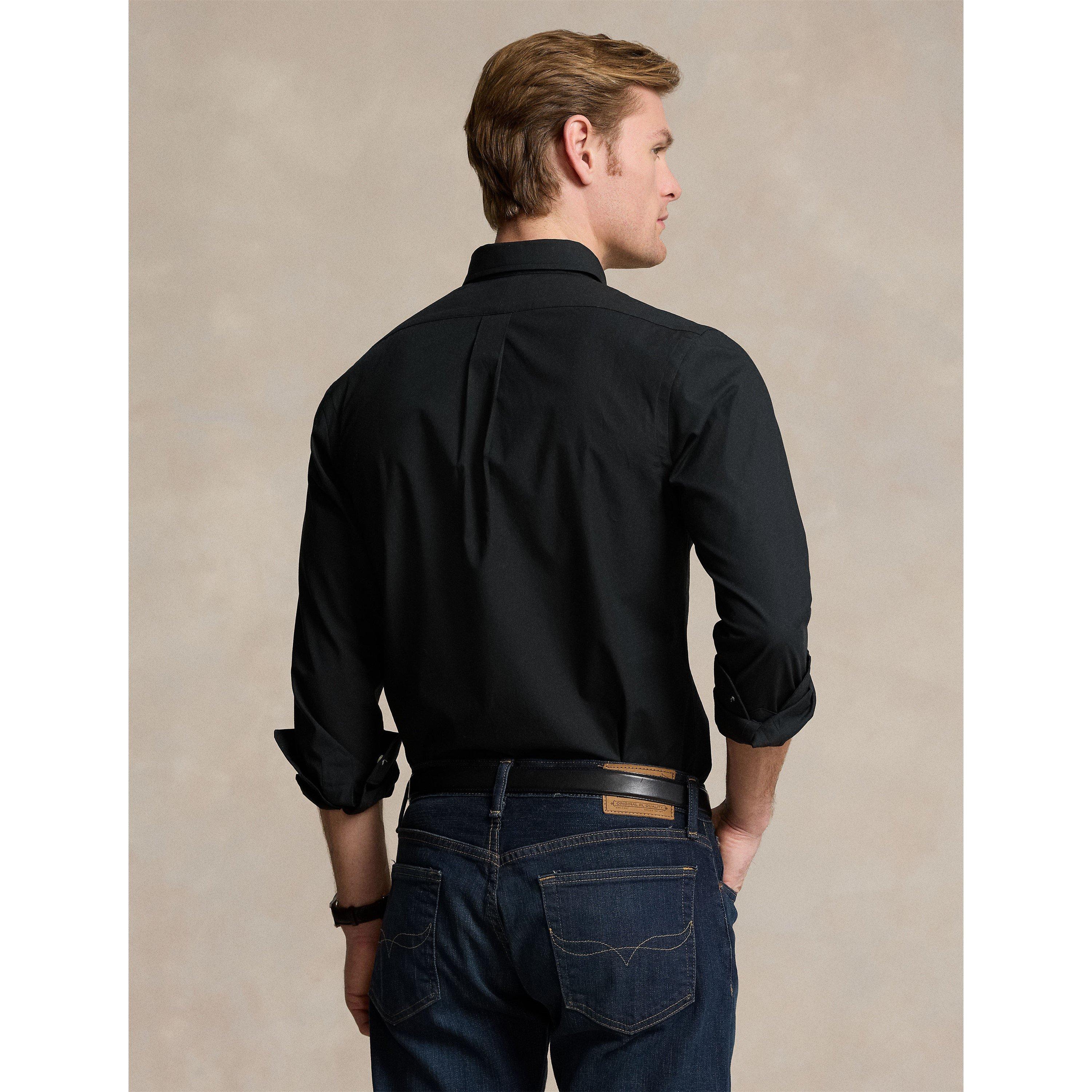 Polo Black - Polo Ralph Lauren - Men's Slim Fit Poplin Long-Sleeve Shirt - 4