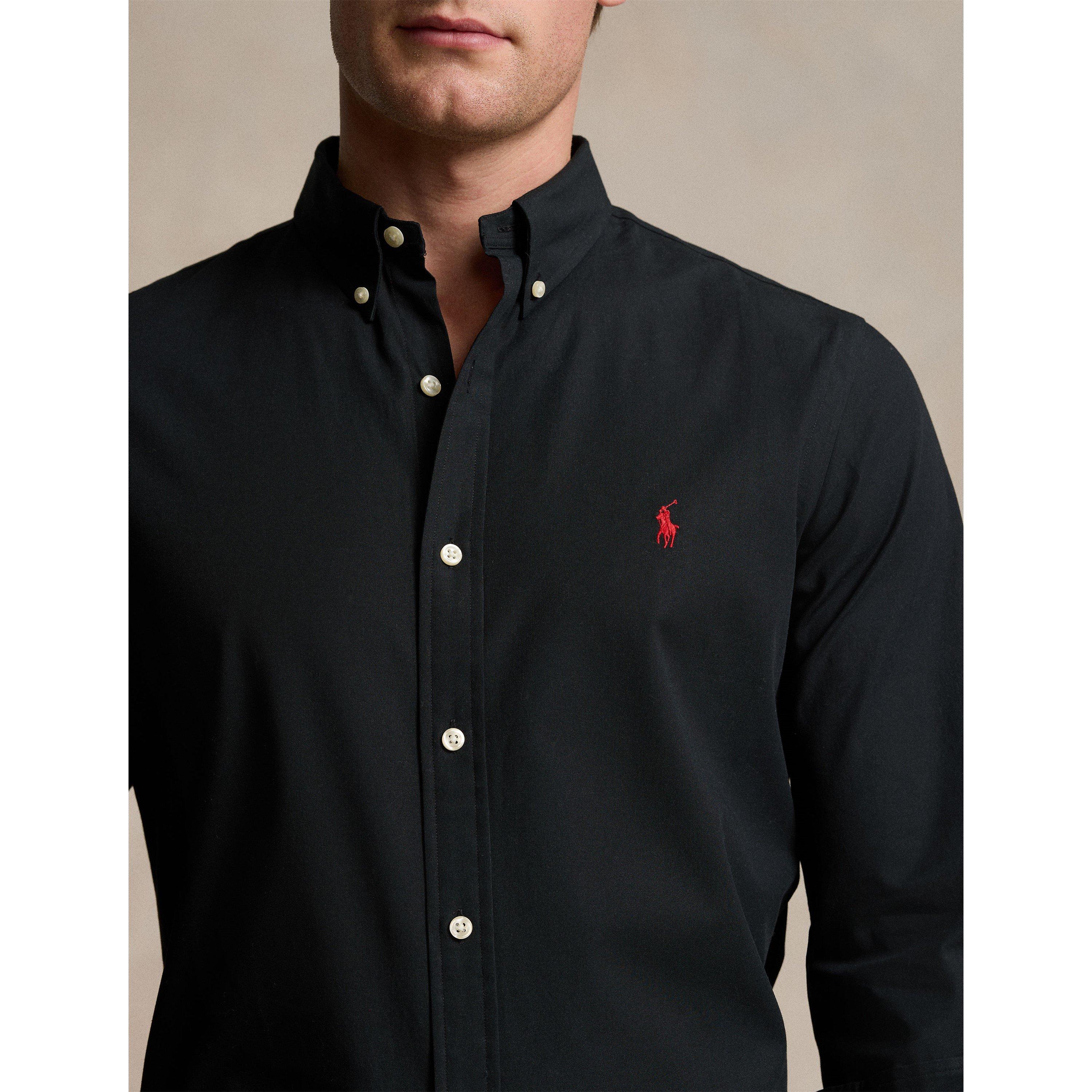Polo Black - Polo Ralph Lauren - Men's Slim Fit Poplin Long-Sleeve Shirt - 5