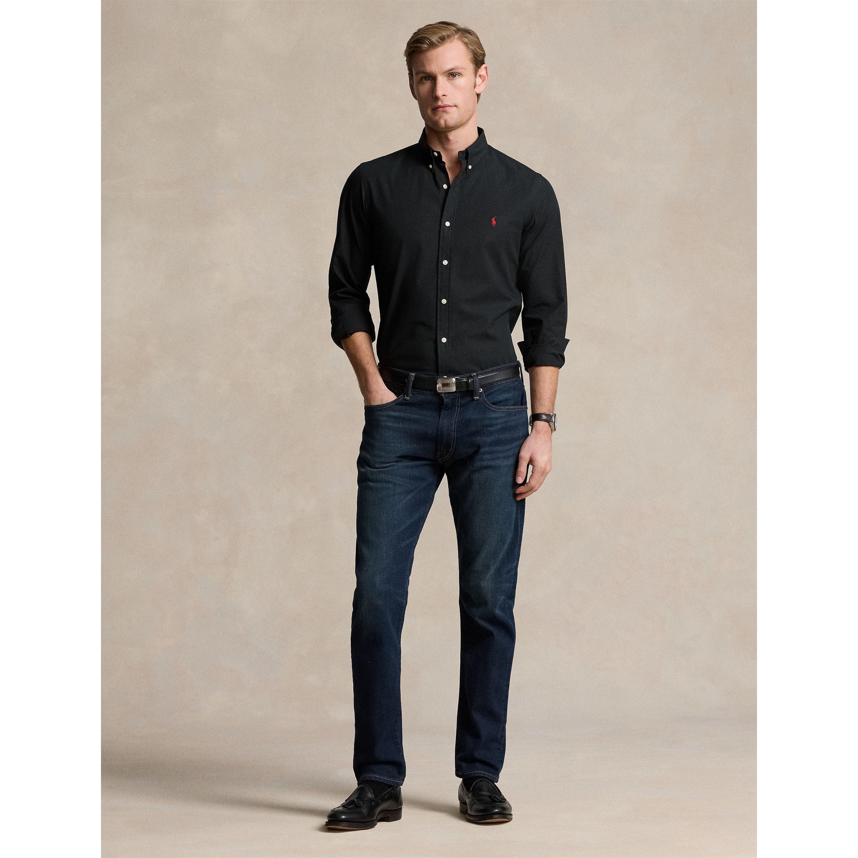 Polo Black - Polo Ralph Lauren - Men's Slim Fit Poplin Long-Sleeve Shirt - 6