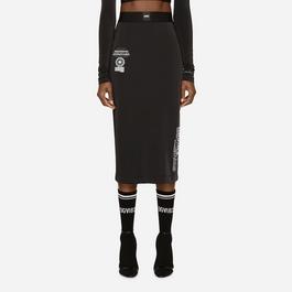 Dolce and Gabbana Dg Vib3 Stretch Jersey Pencil Skirt