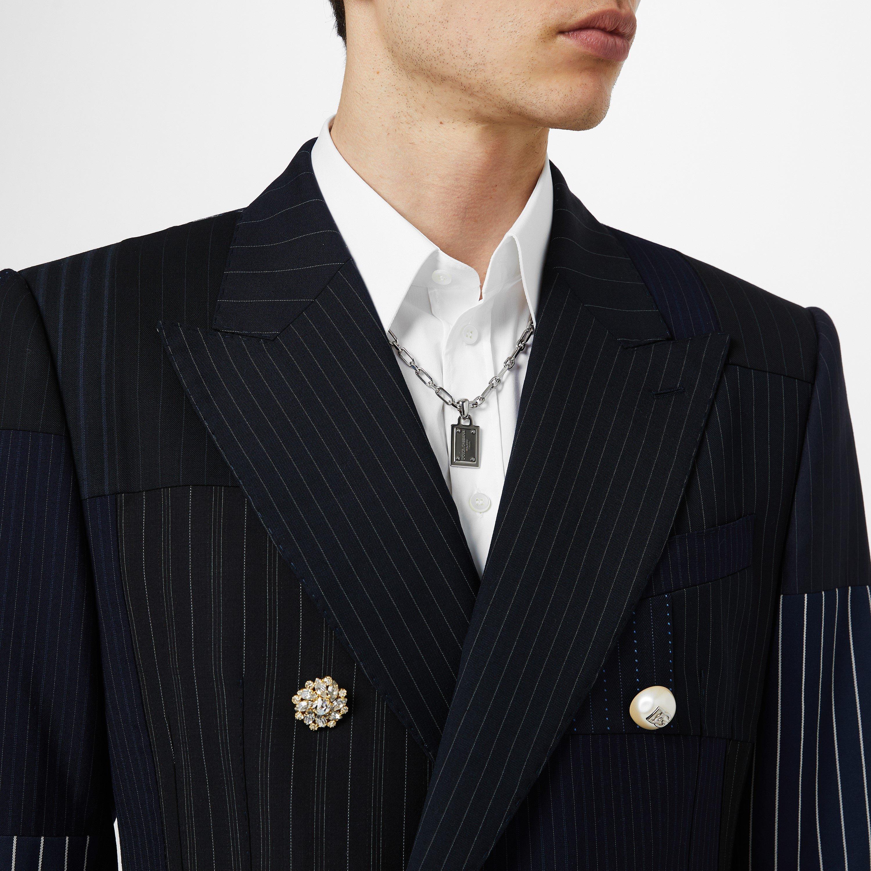 【新品】DOLCE&GABBANA GOLDライン シルク混織  スーツ Dolce and Gabbana | Gold Fit Stretch Long Sleeved Shirt | Plain