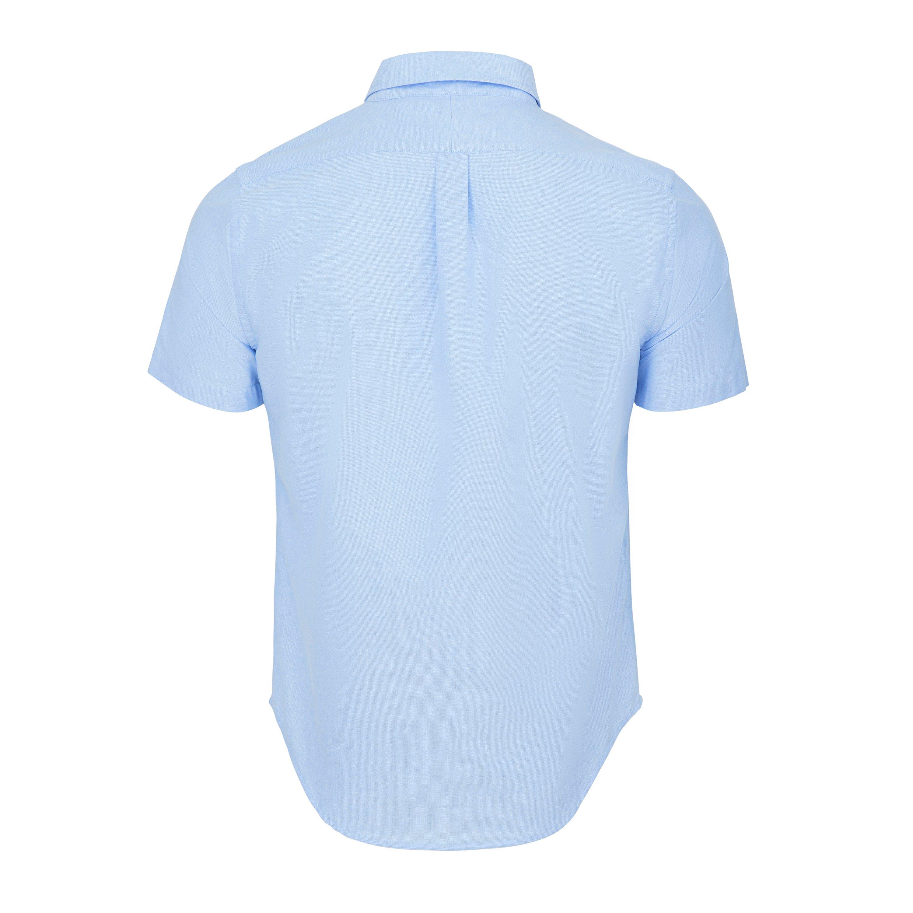 Sky Blue - Lee Cooper - Cooper Short Sleeve Oxford Shirt - 2