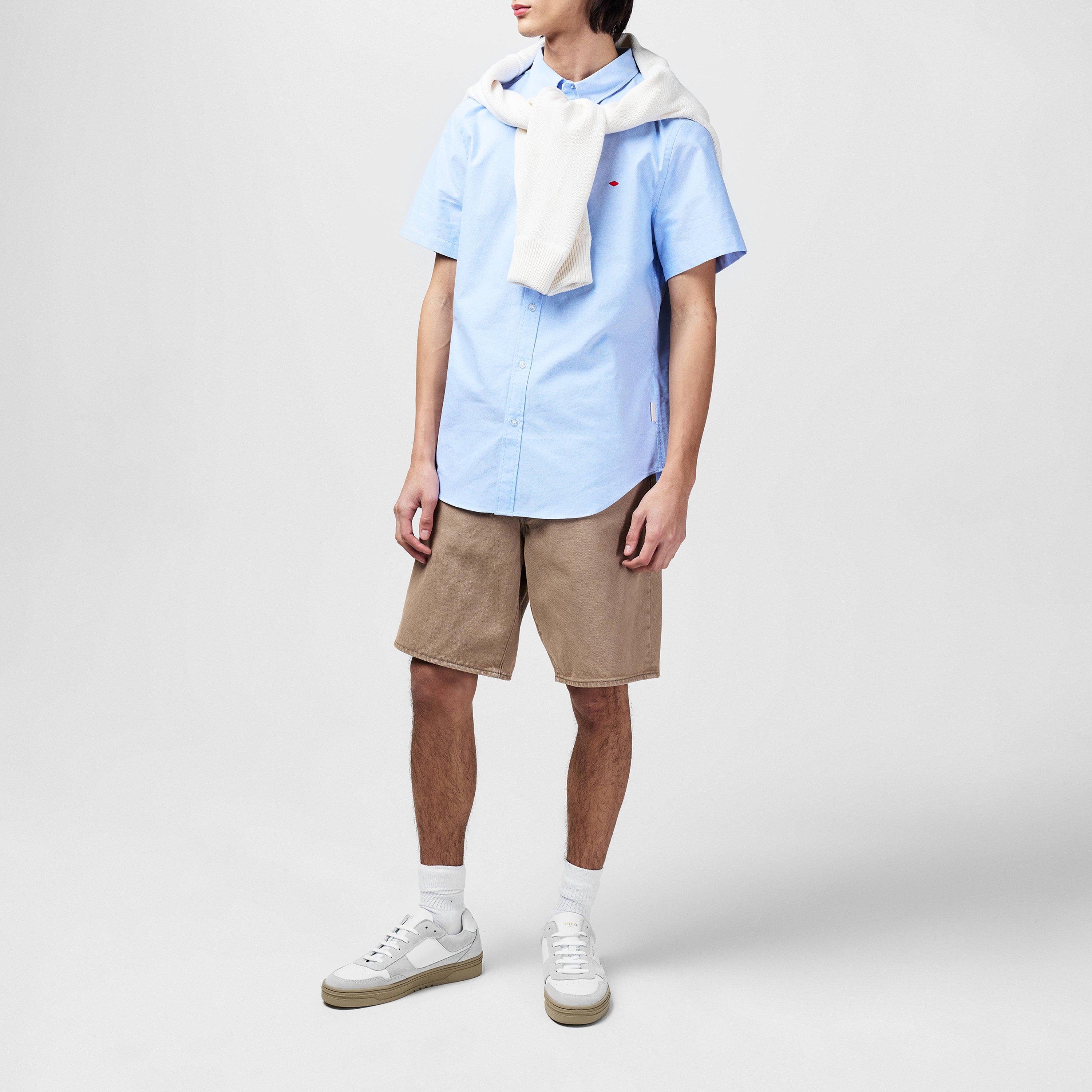Sky Blue - Lee Cooper - Cooper Short Sleeve Oxford Shirt - 6