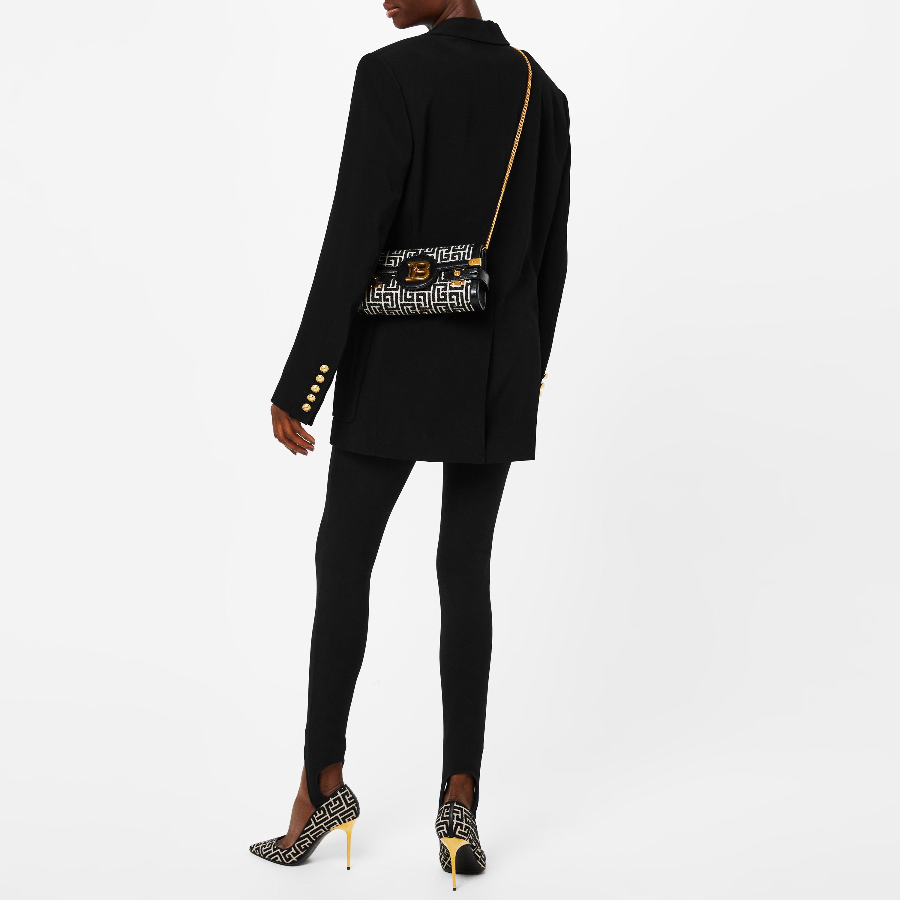 Noir 0PA - Balmain - Women's 6 Buttoned Boyfriend Double Breasted Viscose Long Sleeve Blazer - 3