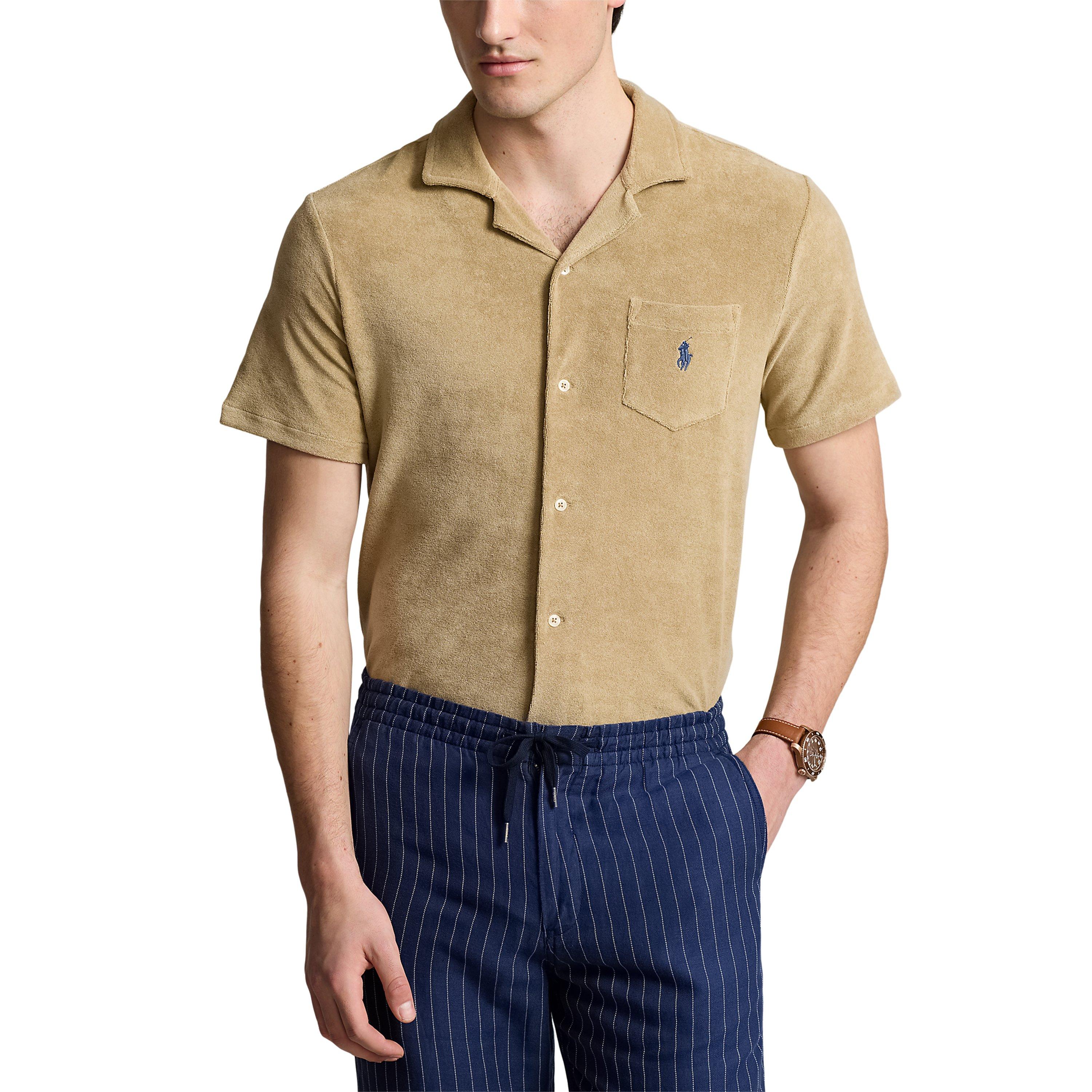 Coastal Beige - Polo Ralph Lauren - Terry Short Sleeved Shirt - 2
